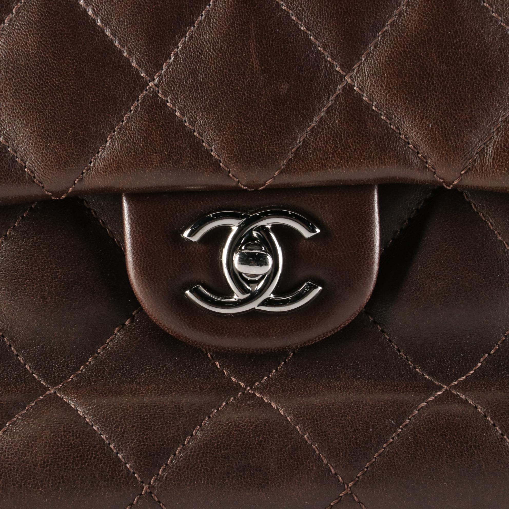 Chanel 3 Accordion Jumbo XL Flap Bag in Quilted Lambskin Leather