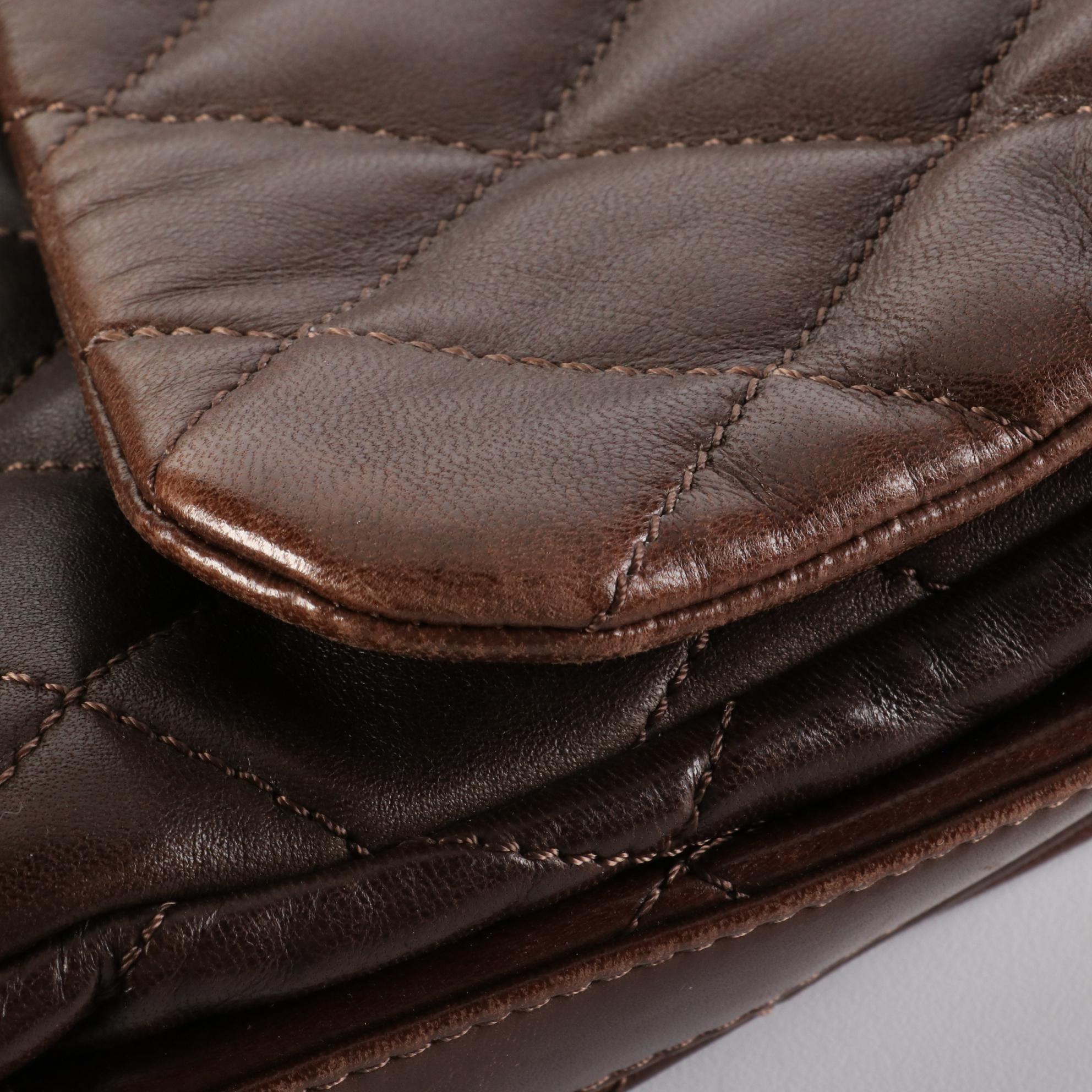 Chanel 3 Accordion Jumbo XL Flap Bag in Quilted Lambskin Leather