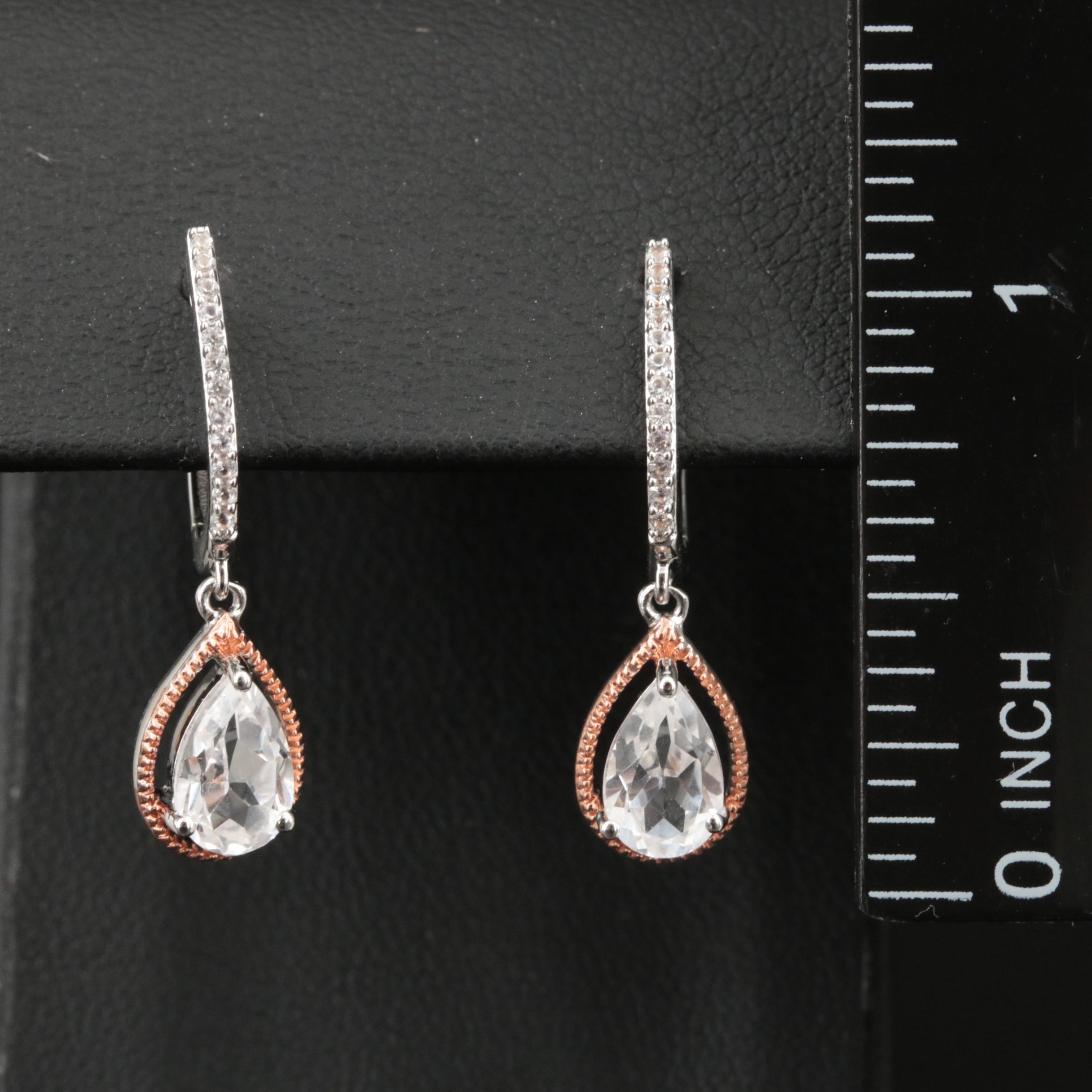 Sterling Sapphire Earrings