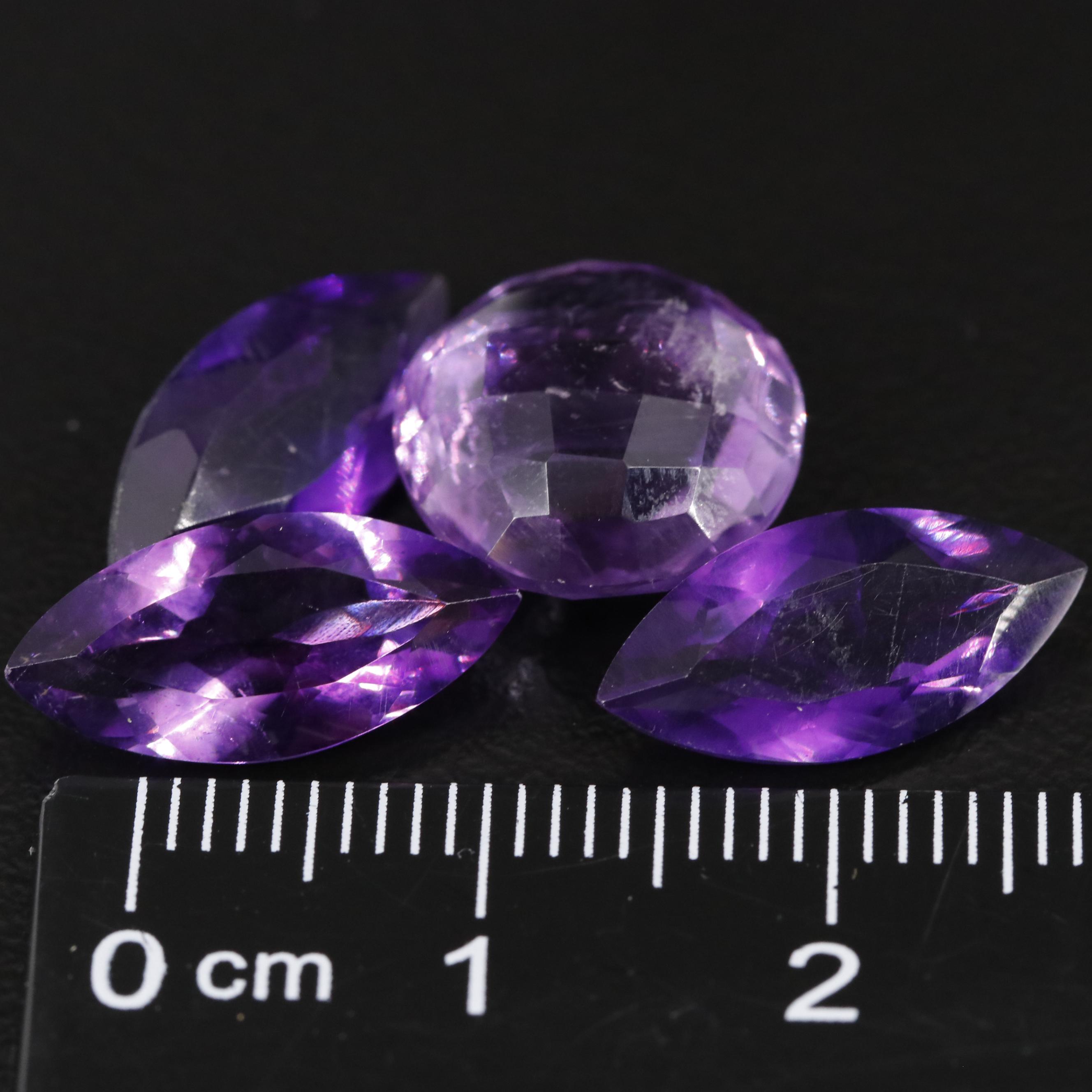 Loose 13.62 CTW Amethyst Lot