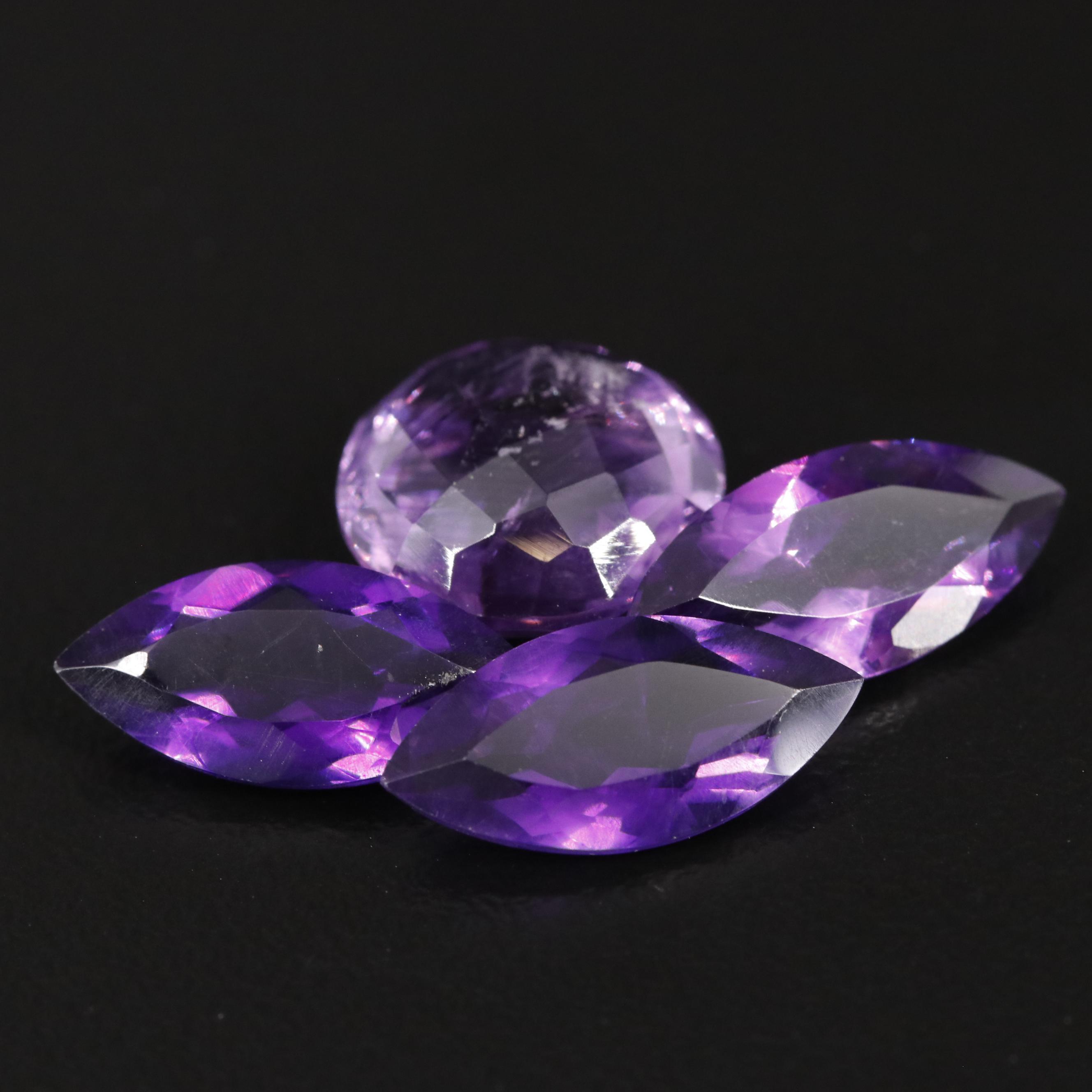 Loose 13.62 CTW Amethyst Lot