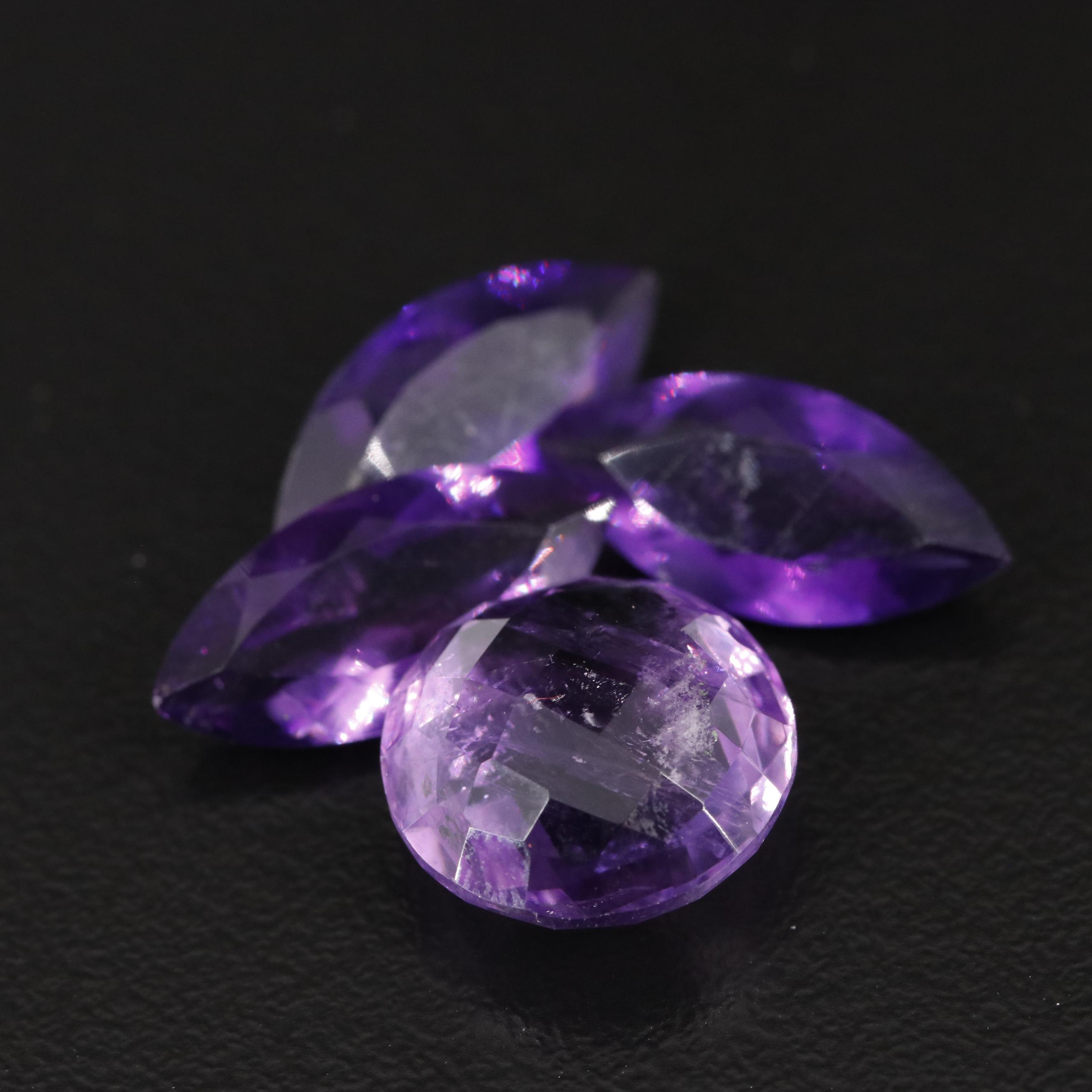 Loose 13.62 CTW Amethyst Lot