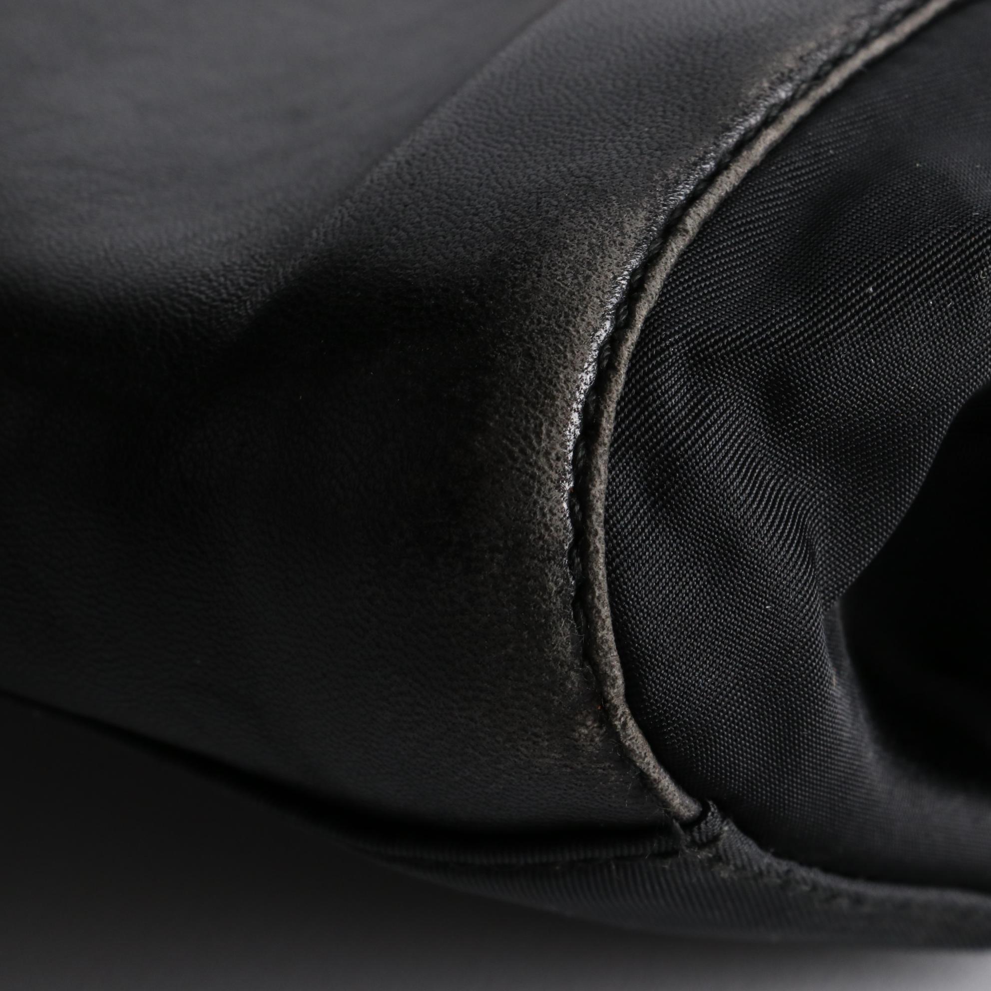 Prada Leather and Nylon Chain Strap Shoulder Bag