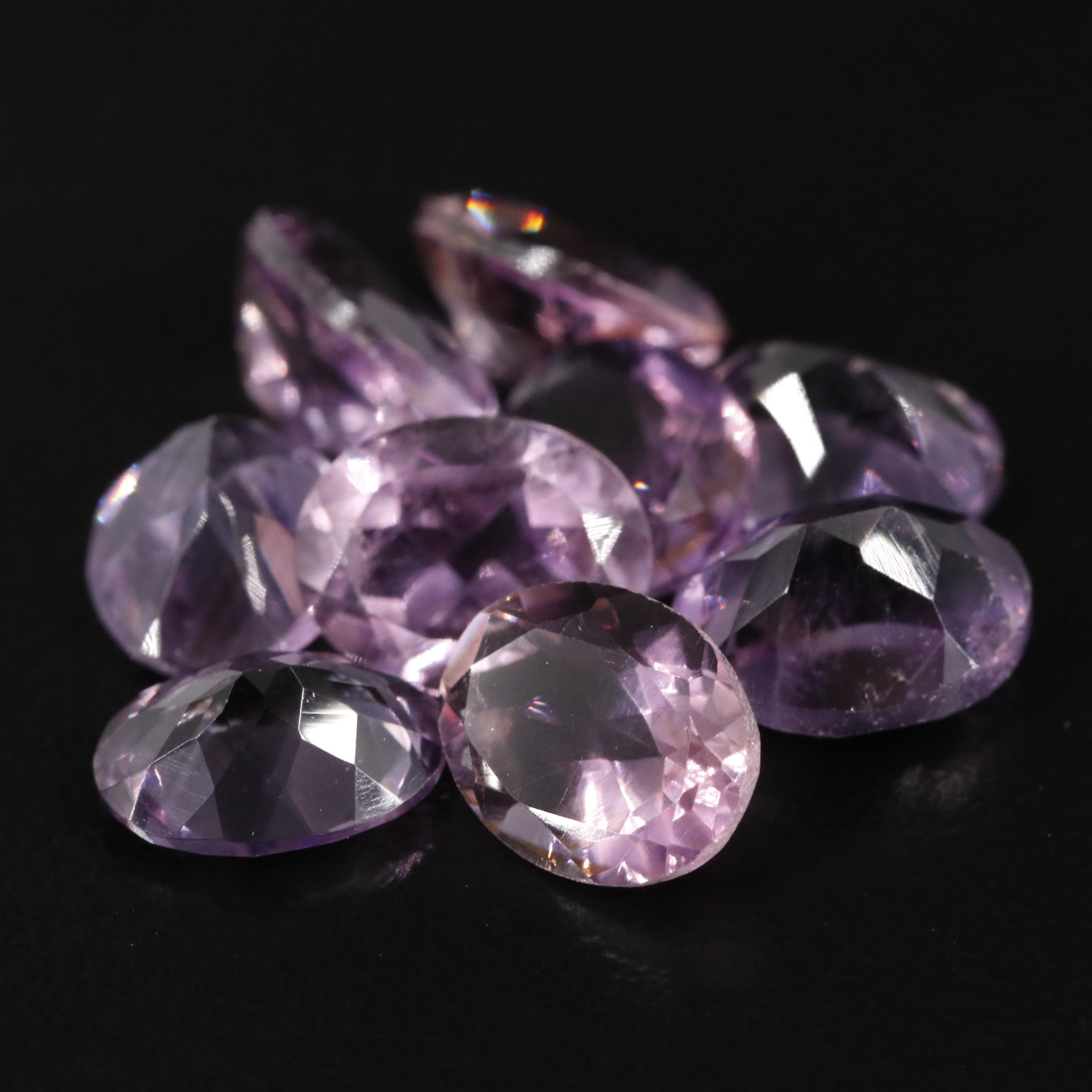 Loose 14.20 CTW Amethyst Lot
