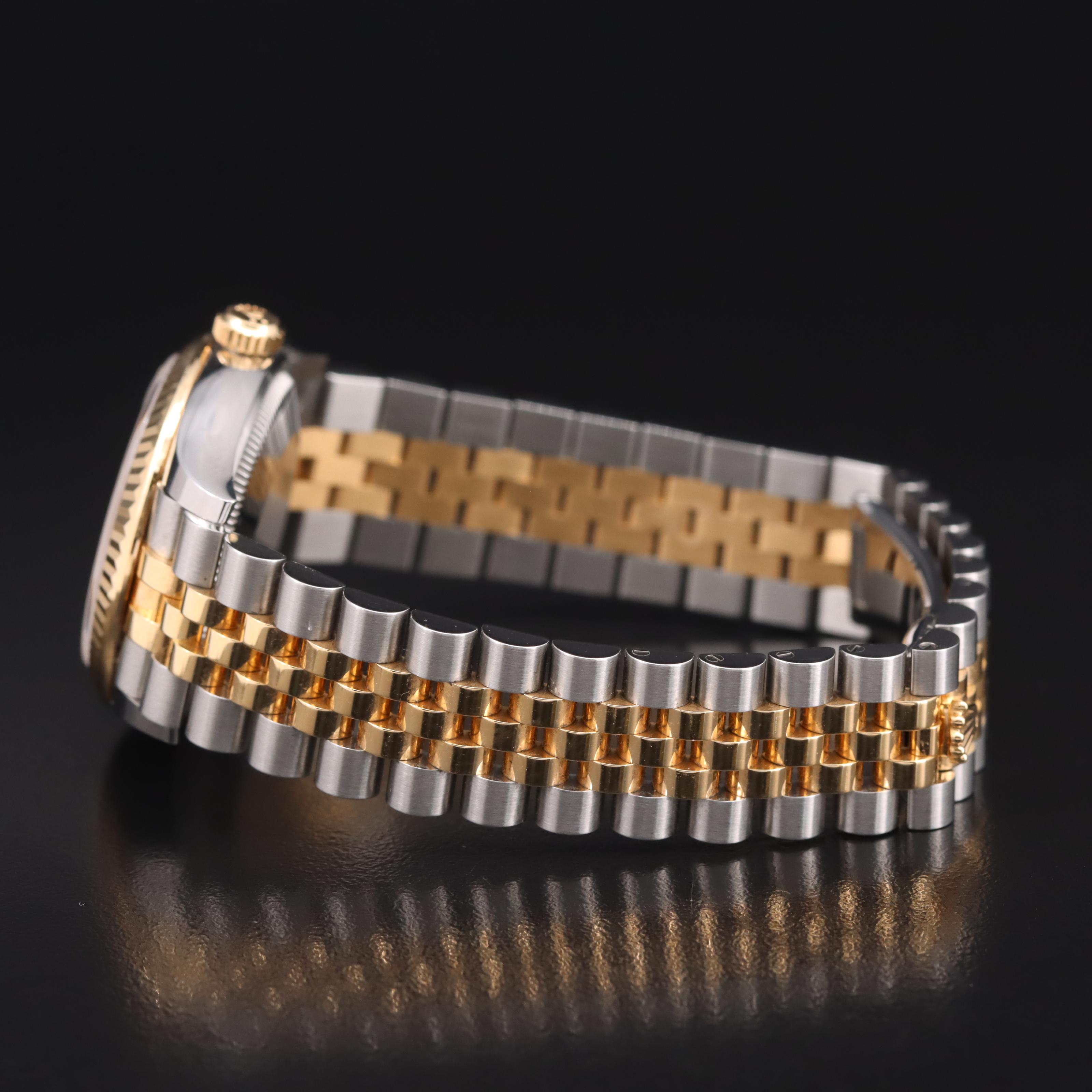 Rolex Oyster Perpetual Factory Diamond Set Dial Datejust 31 Watch