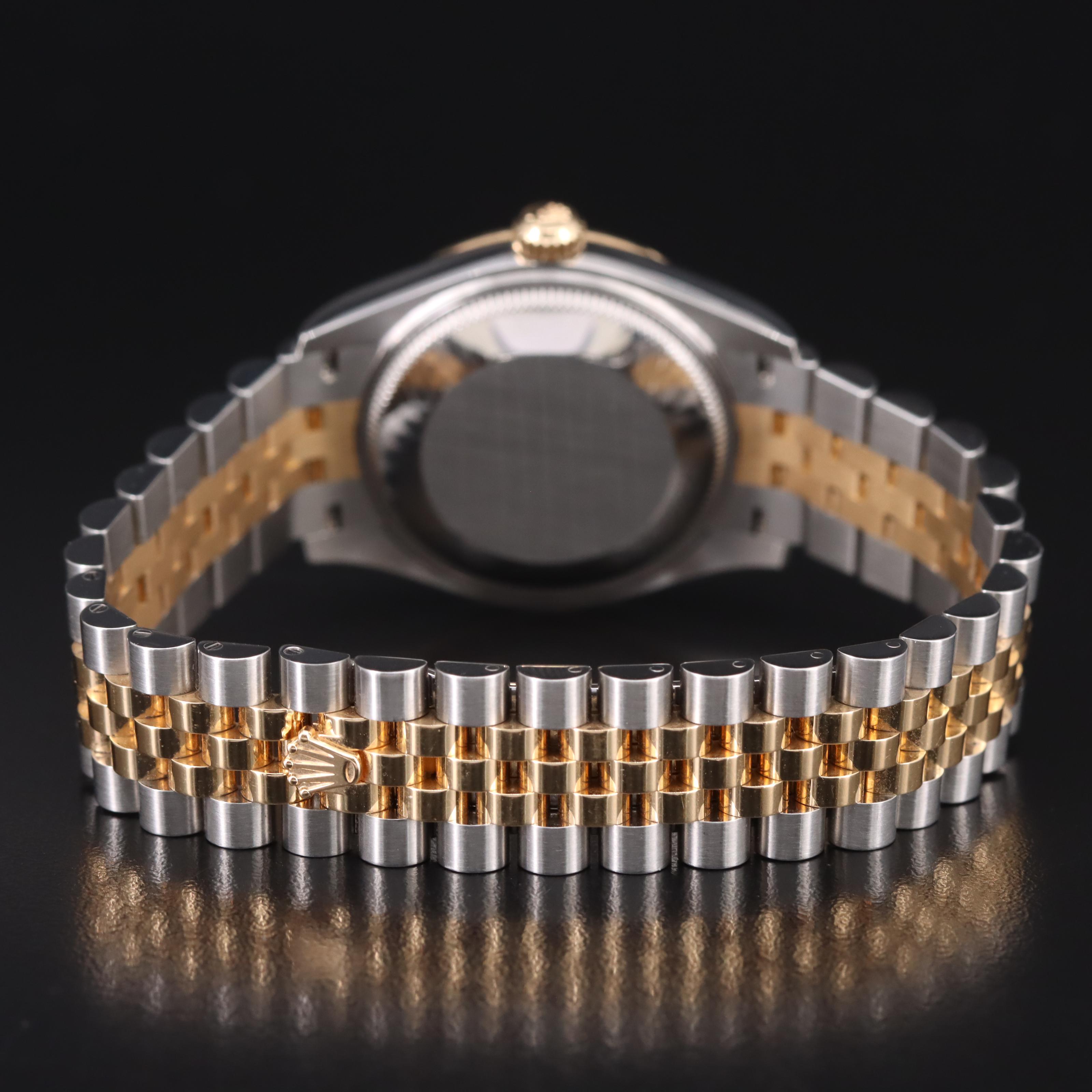 Rolex Oyster Perpetual Factory Diamond Set Dial Datejust 31 Watch