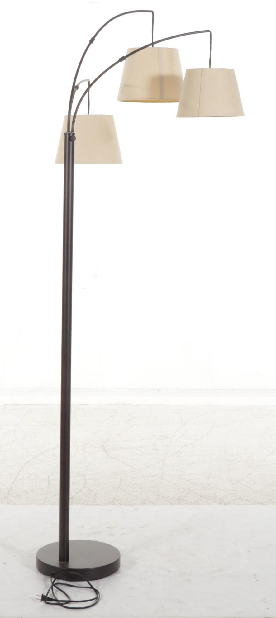 Homedex Three-Arm Hanging Floor Lamp, 21st Century