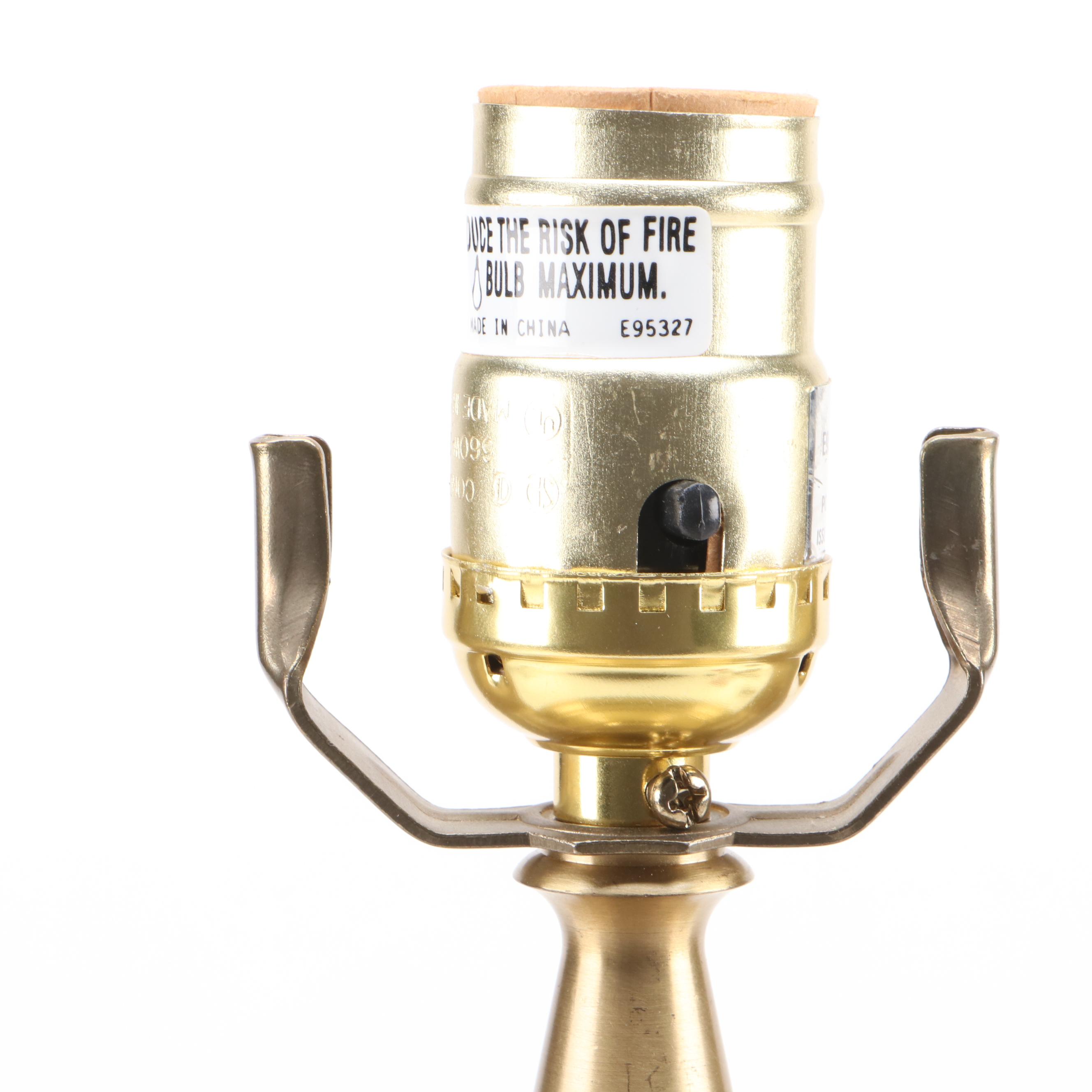 Persian Hand-Painted Turquoise Glazed Stoneware Vase Table Lamp