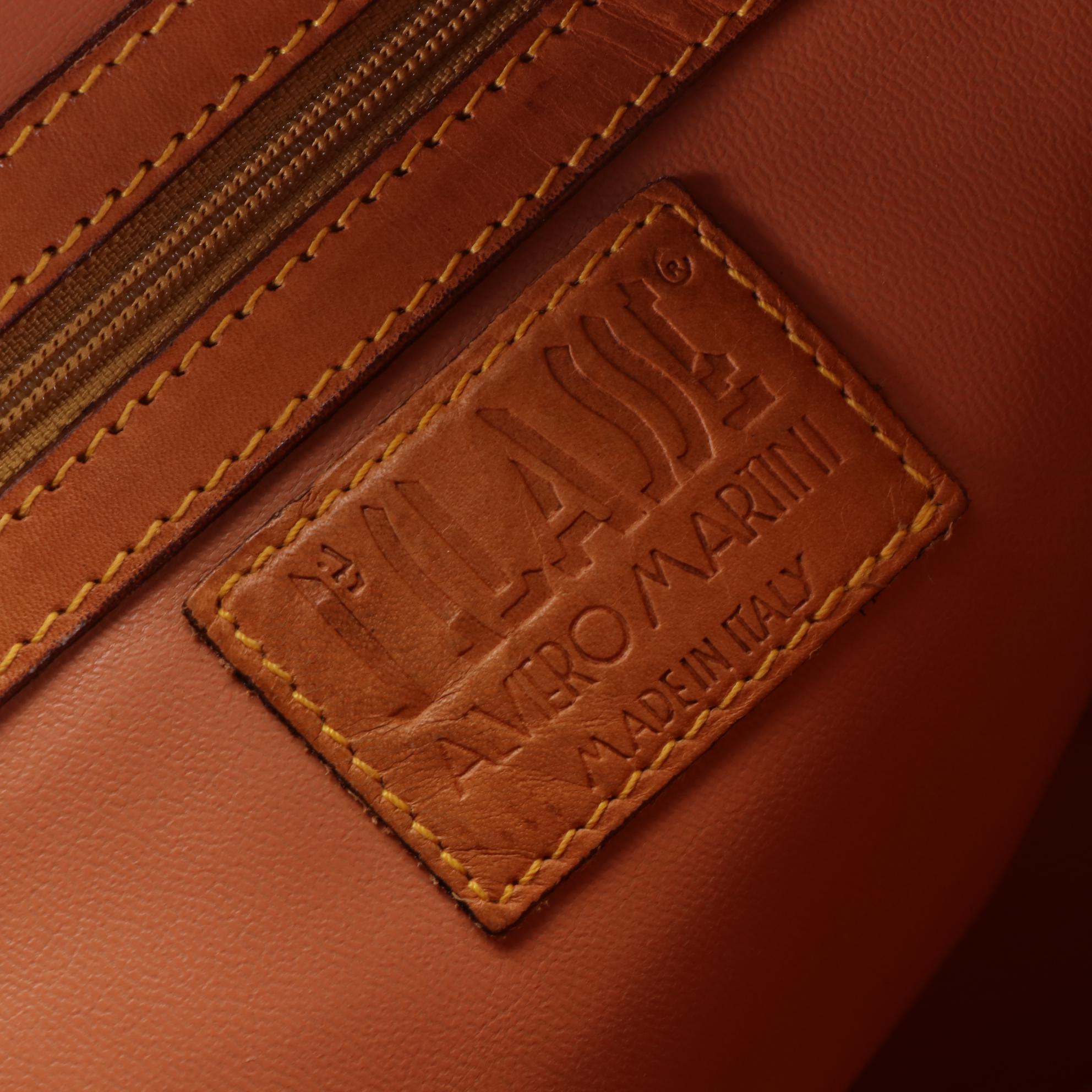 Alviero Martini 1ª Classe Small Duffel Bag in Geo Print Coated Canvas/Leather