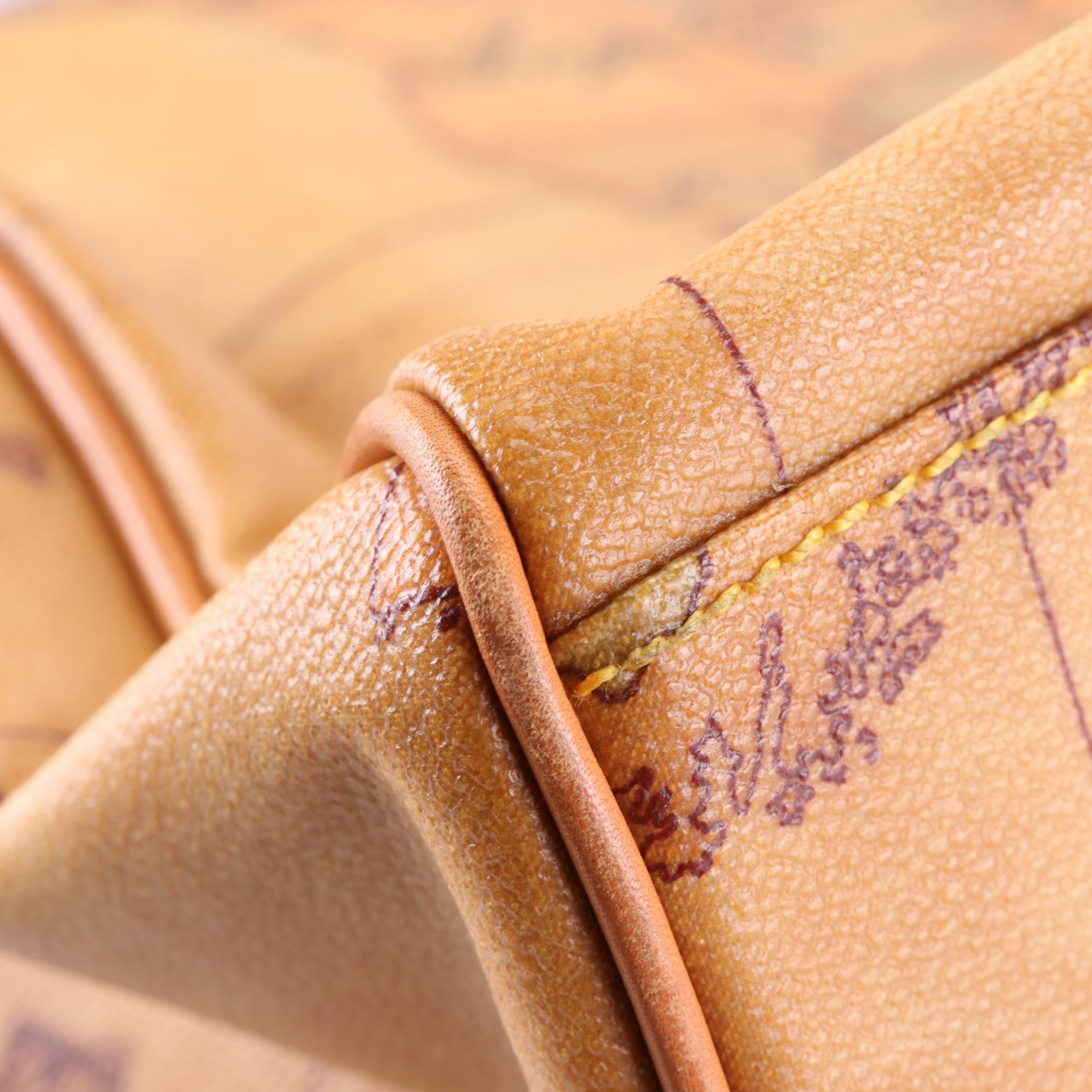 Alviero Martini 1ª Classe Small Duffel Bag in Geo Print Coated Canvas/Leather