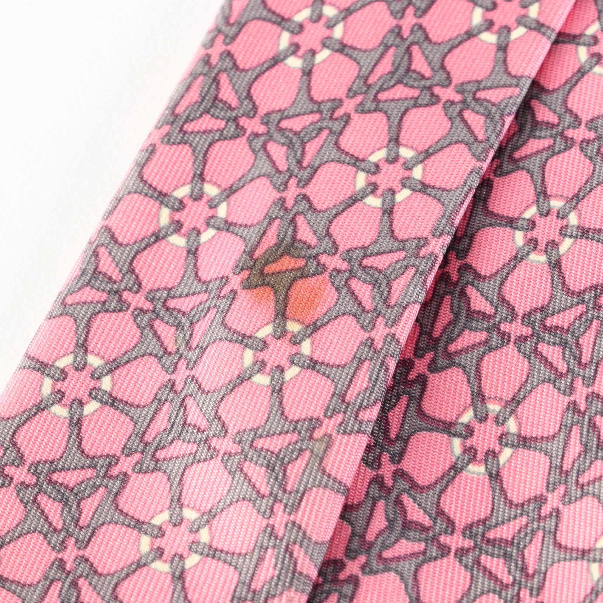 Hermès Patterned Hand-Stitched Silk Twill Neckties