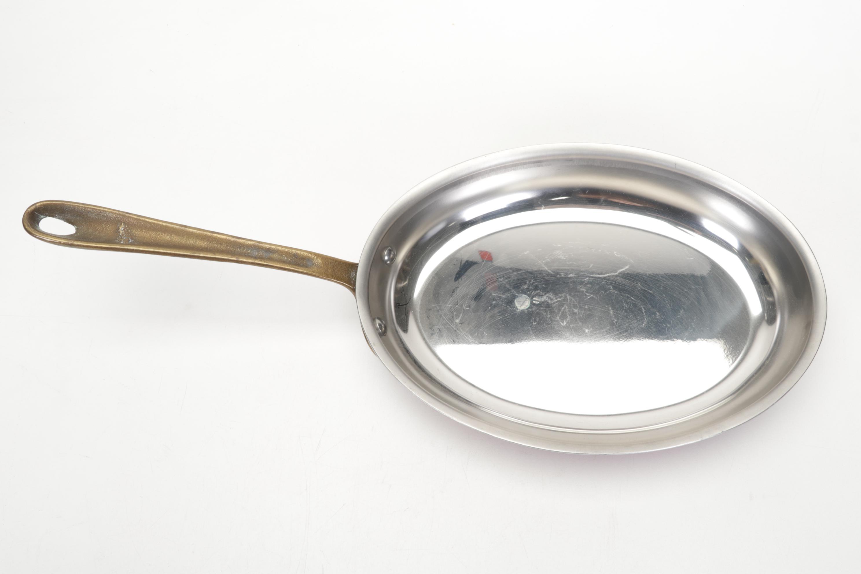 Cop*R*Chef Fish Saute Pan with Other Copper Cookware & Williams-Sonoma Linens