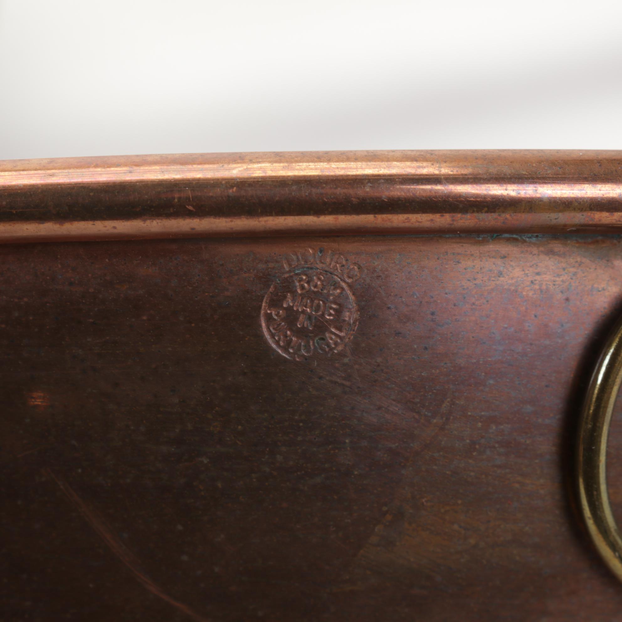 Cop*R*Chef Fish Saute Pan with Other Copper Cookware & Williams-Sonoma Linens