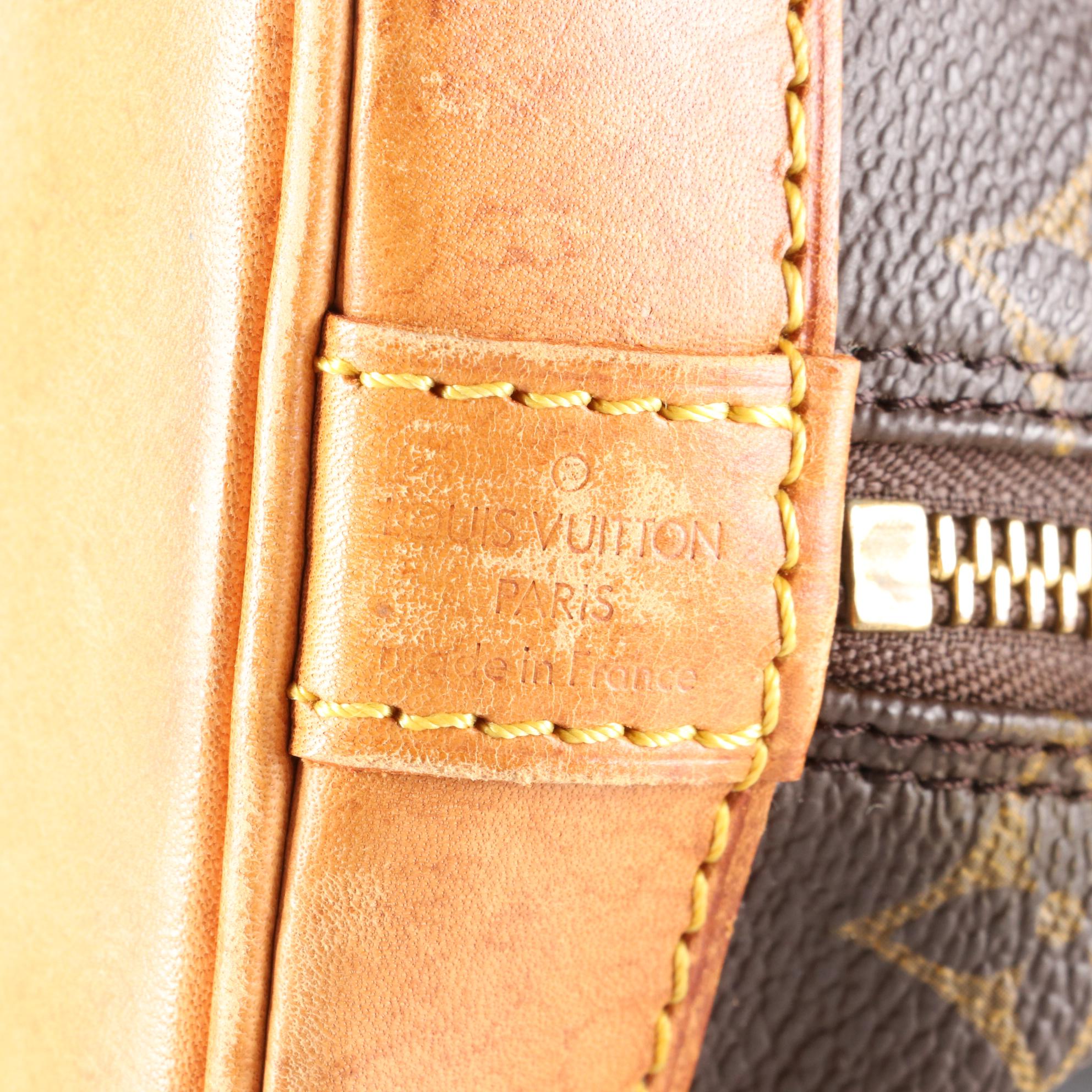 Louis Vuitton Alma PM Bag in Monogram Canvas and Leather