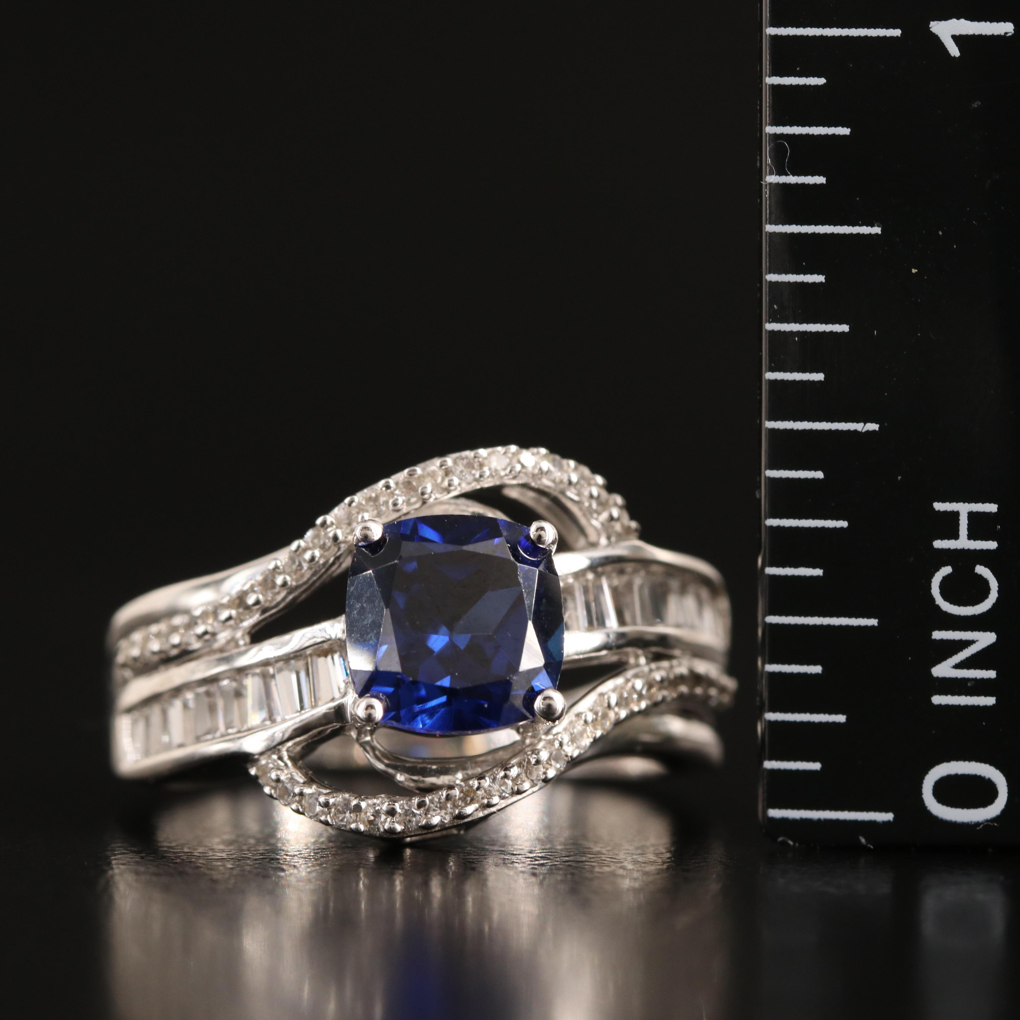 Sterling Sapphire Ring