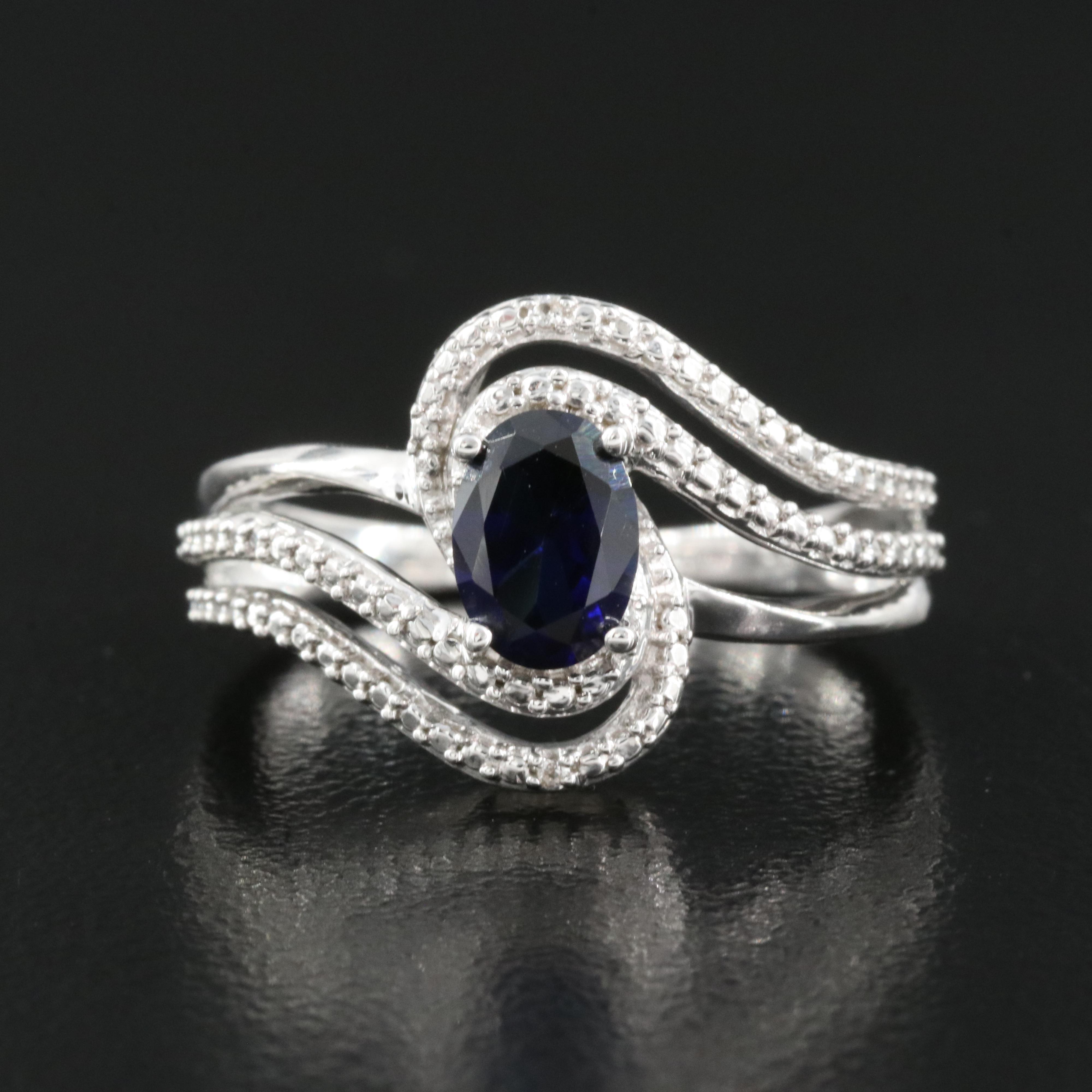 Sterling Sapphire Ring