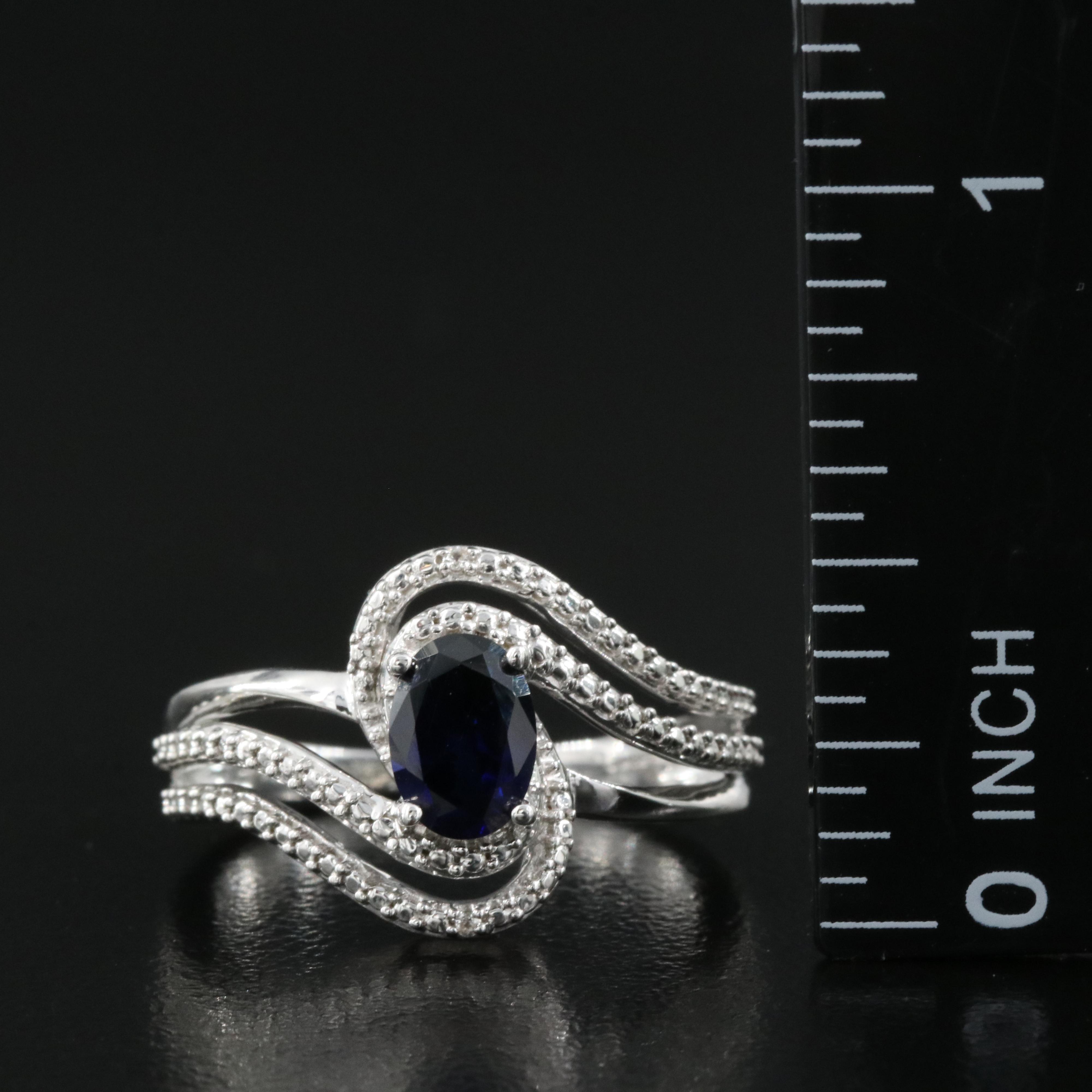 Sterling Sapphire Ring