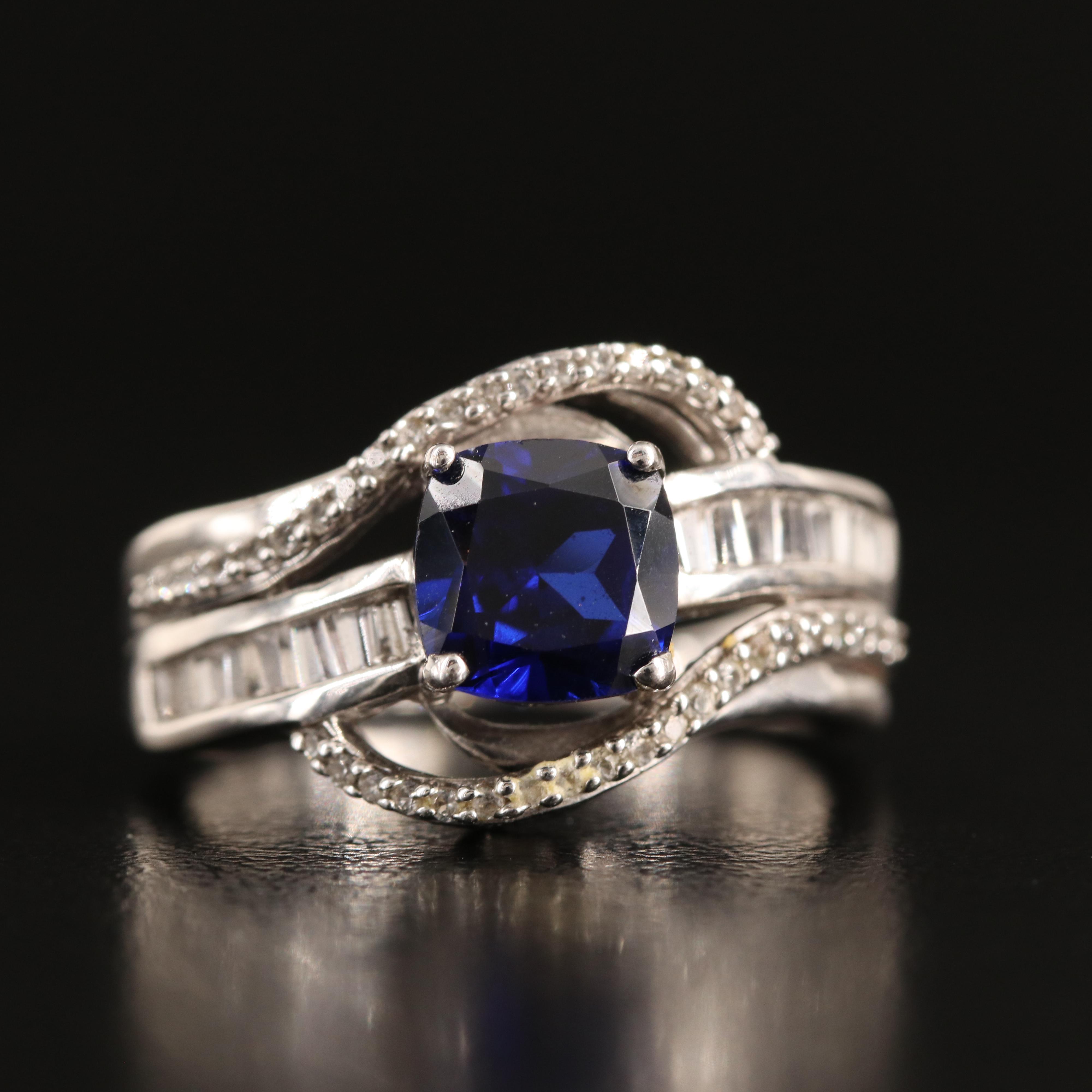 Sterling Sapphire Ring