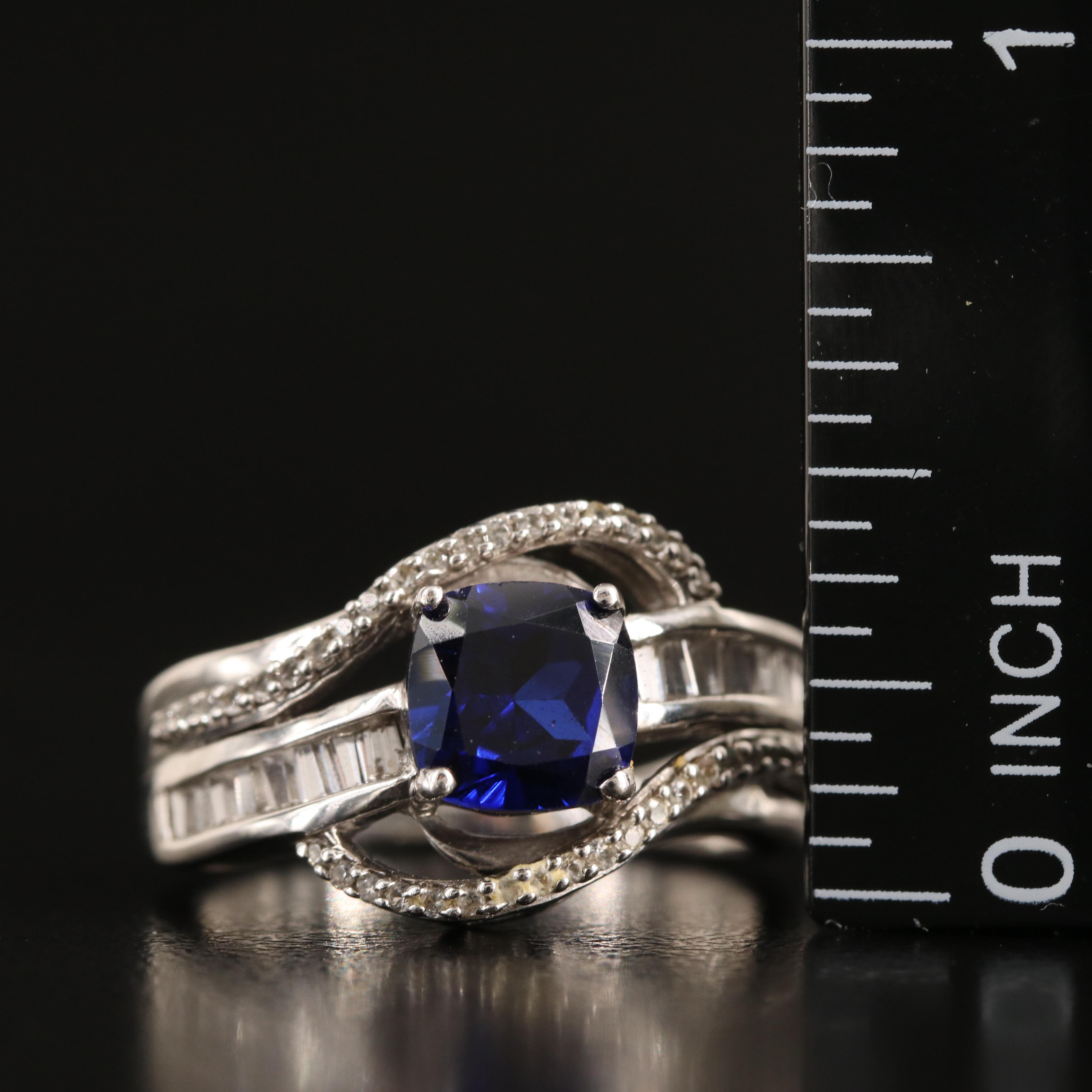Sterling Sapphire Ring