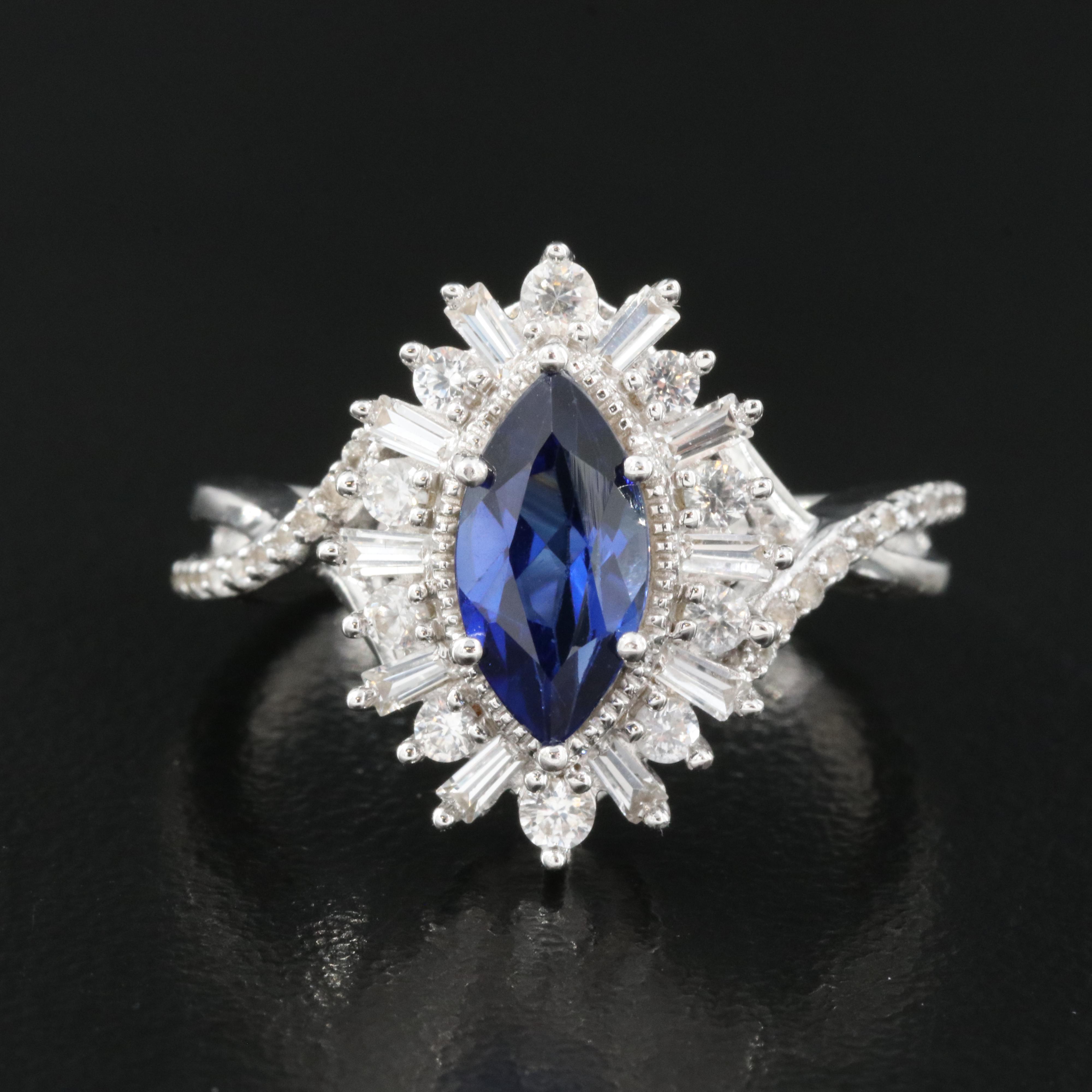 Sterling Sapphire Ring