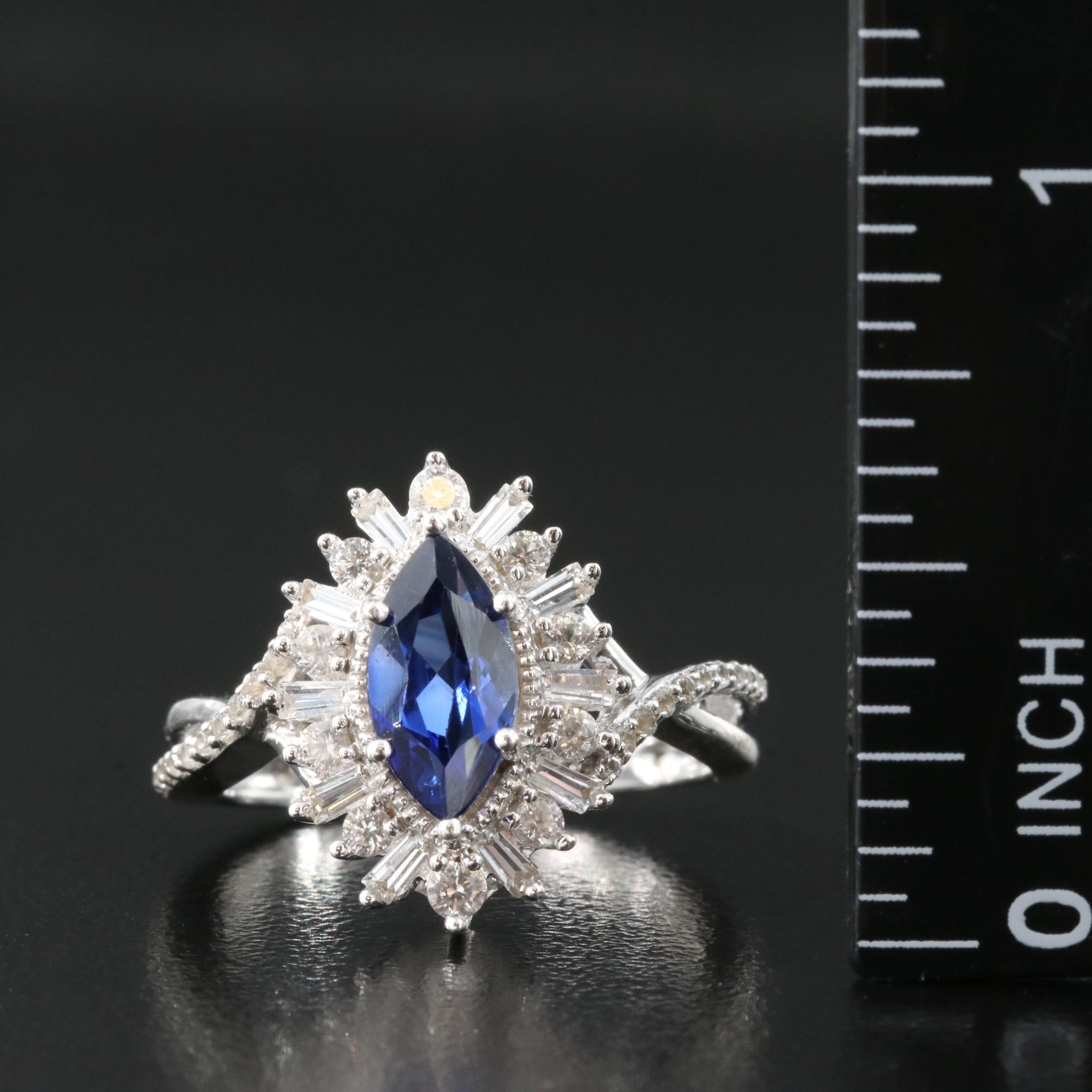 Sterling Sapphire Ring