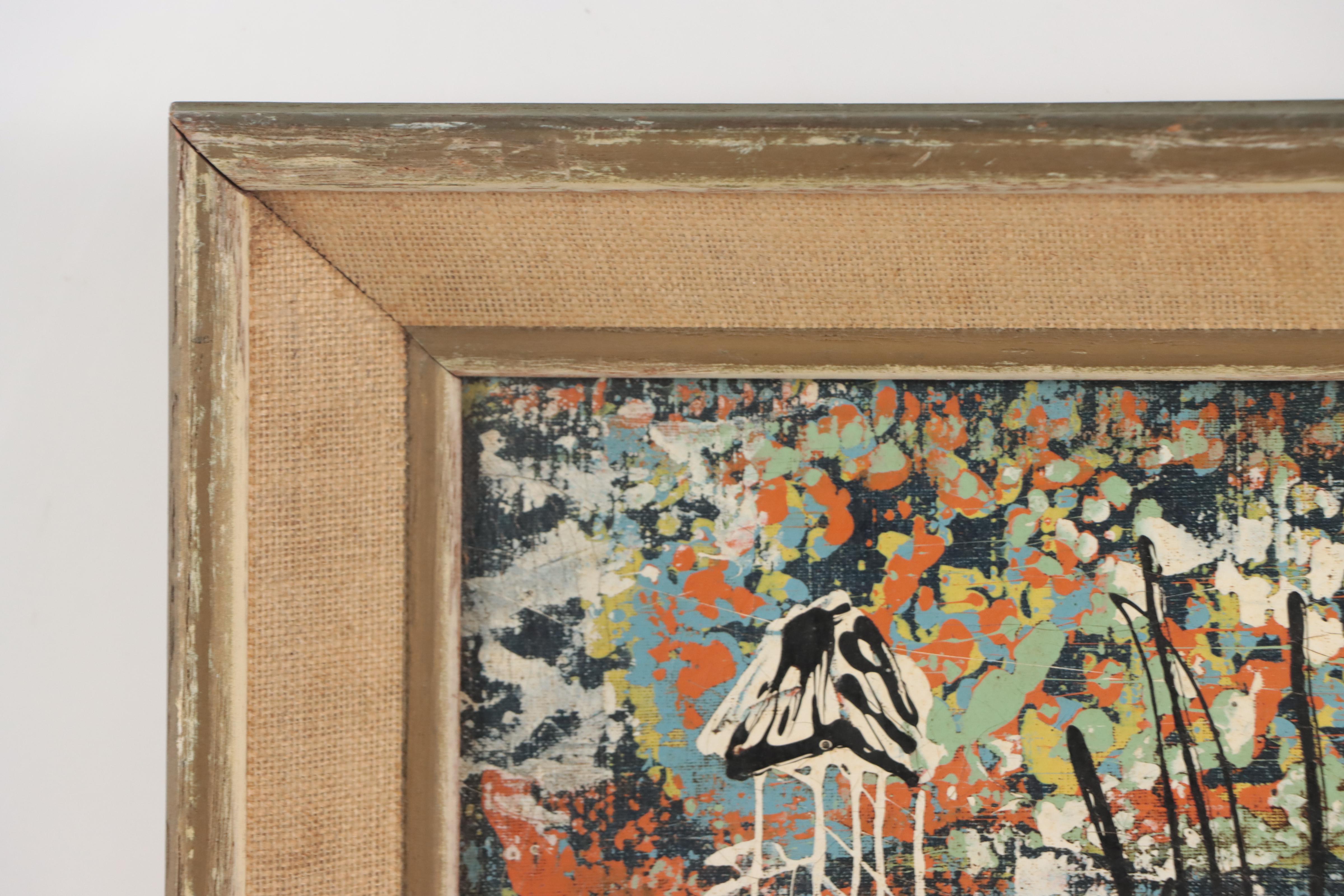 Raymond Dominique Sfax Oil Painting of City Park Landscape