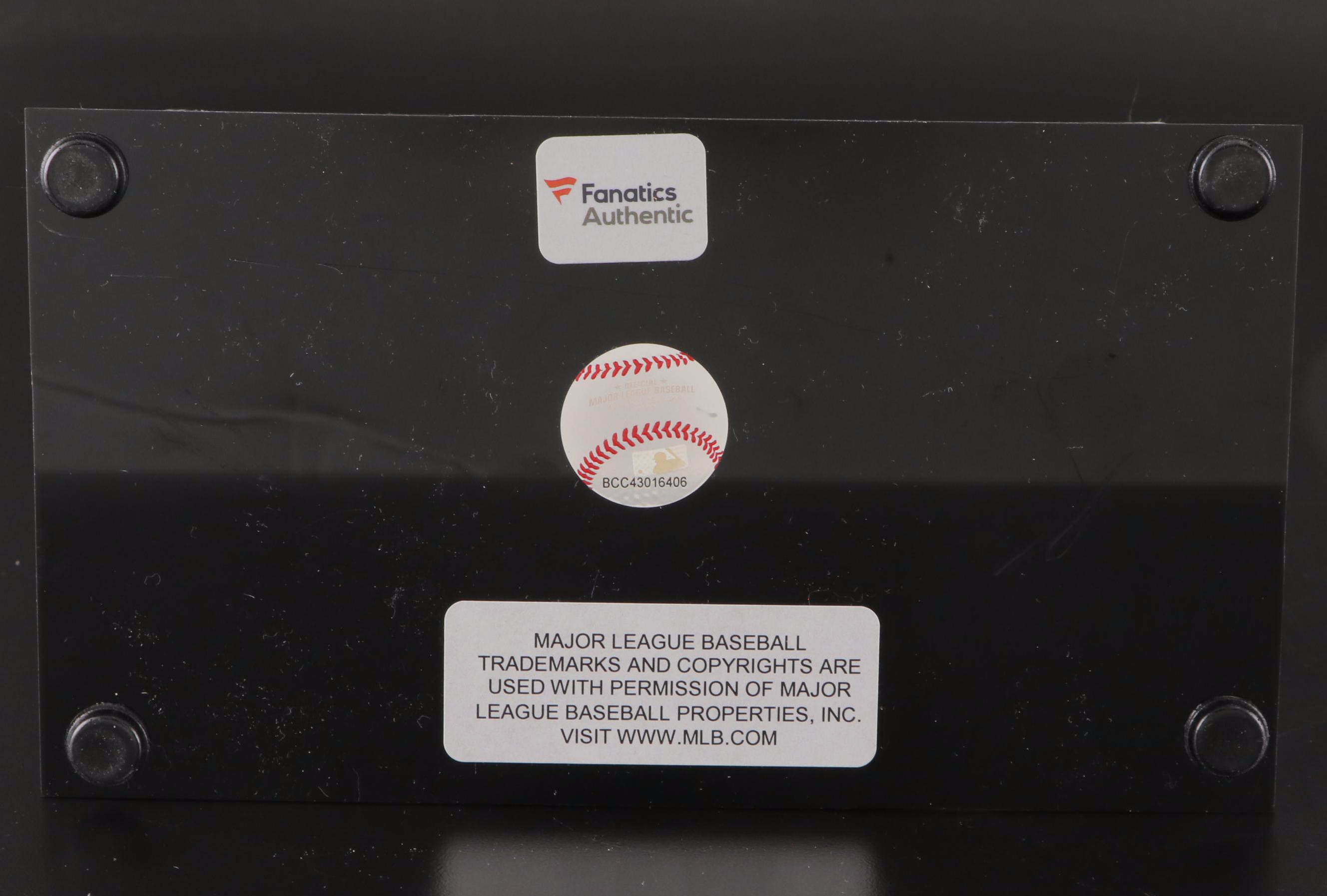 Sandy Koufax and Don Drysdale Signed Baseballs in Dodgers Display Case