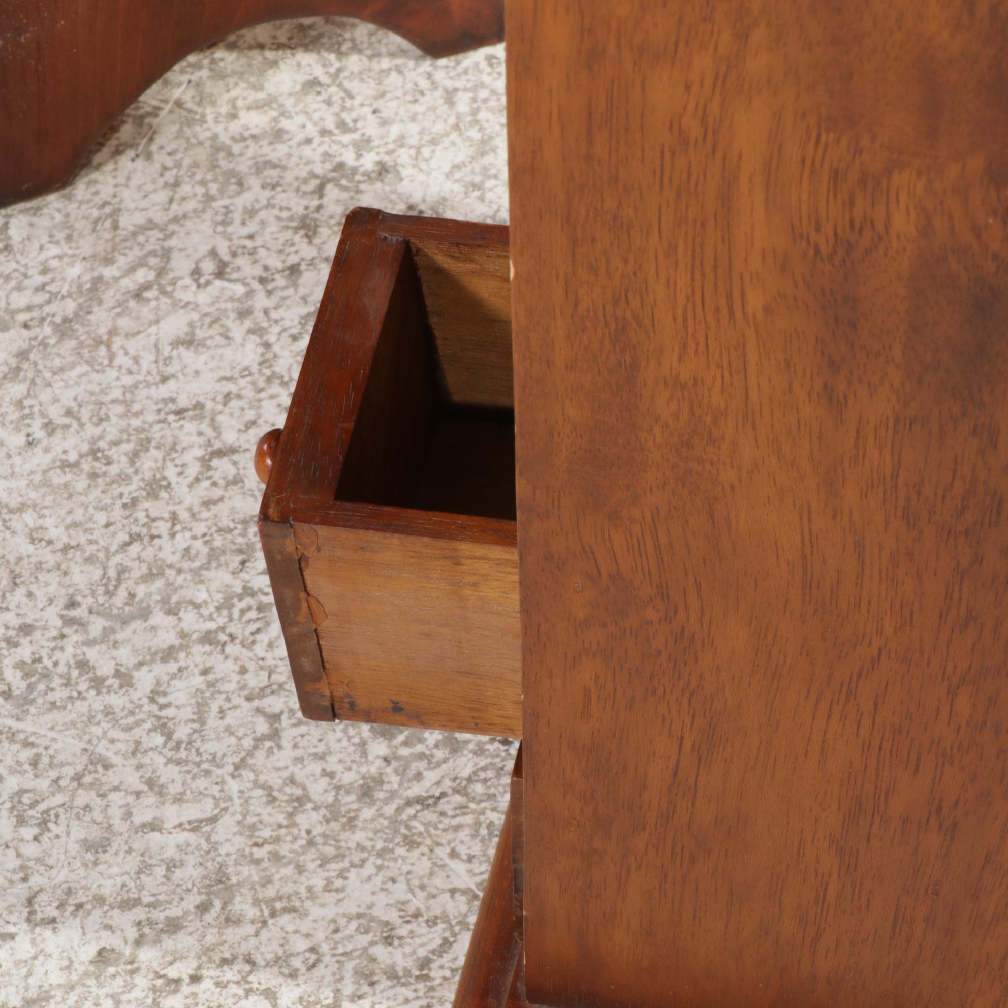 Two American Primitive Style Small Wooden Storage Cabinets