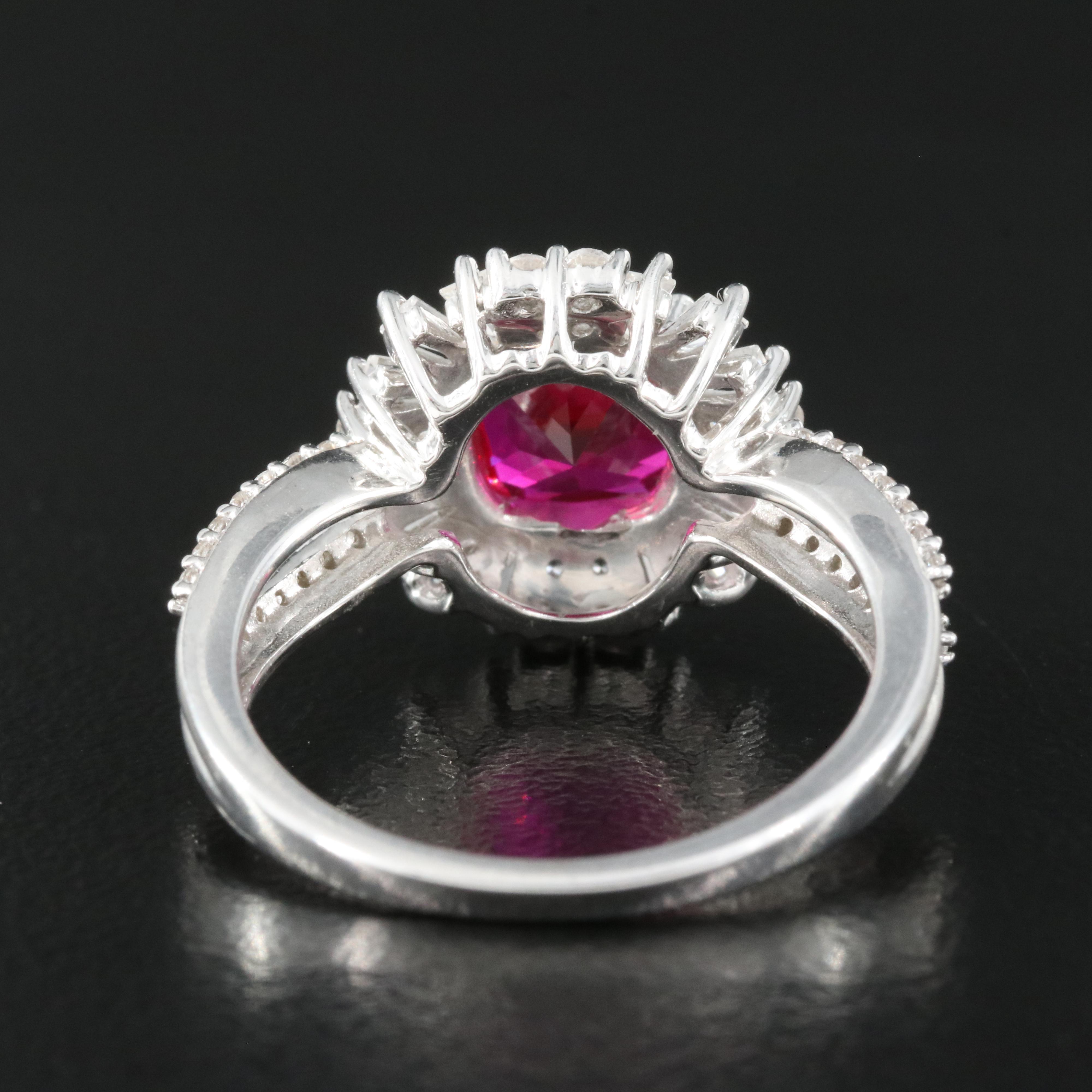 Sterling Ruby and Sapphire Ring