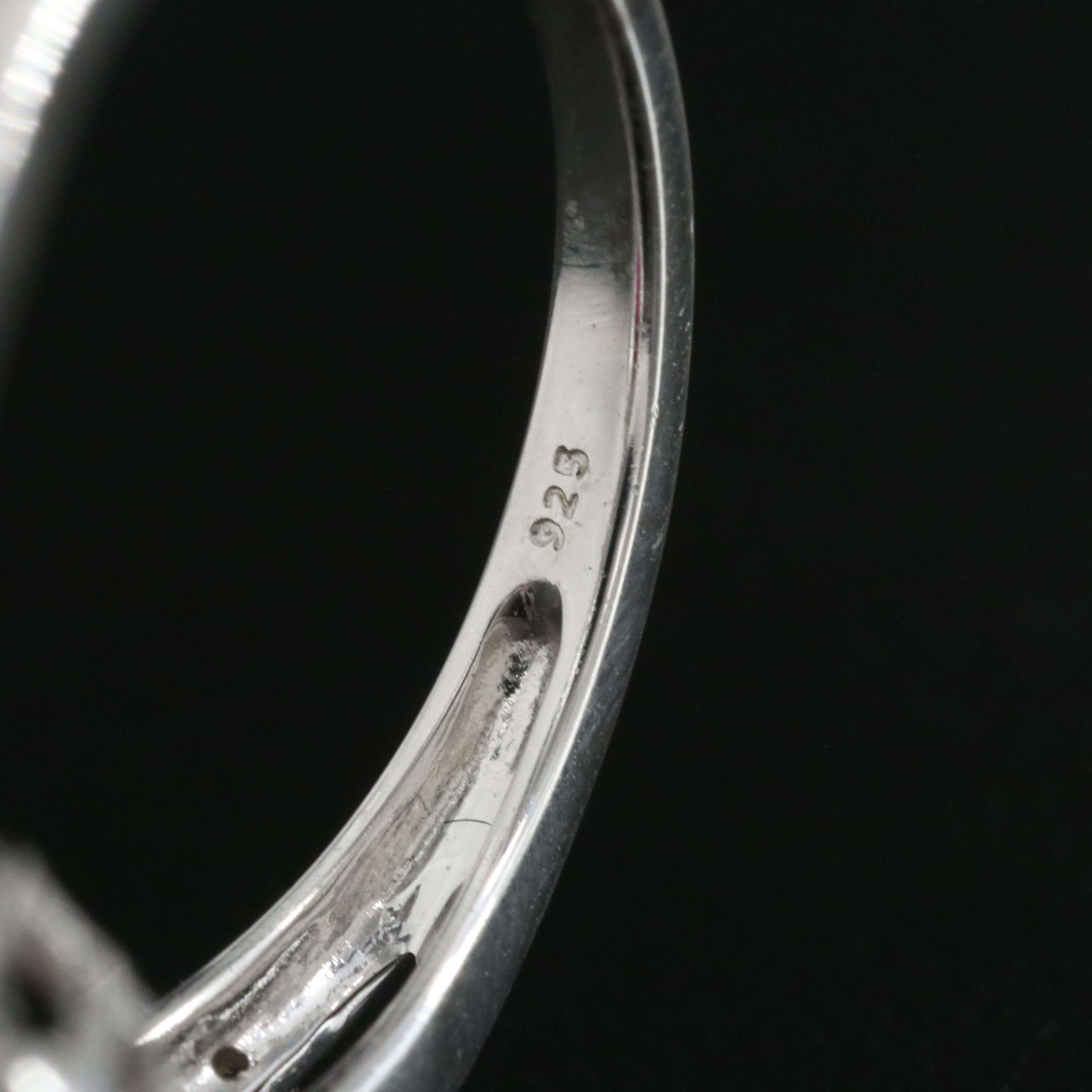 Sterling Ruby and Sapphire Ring