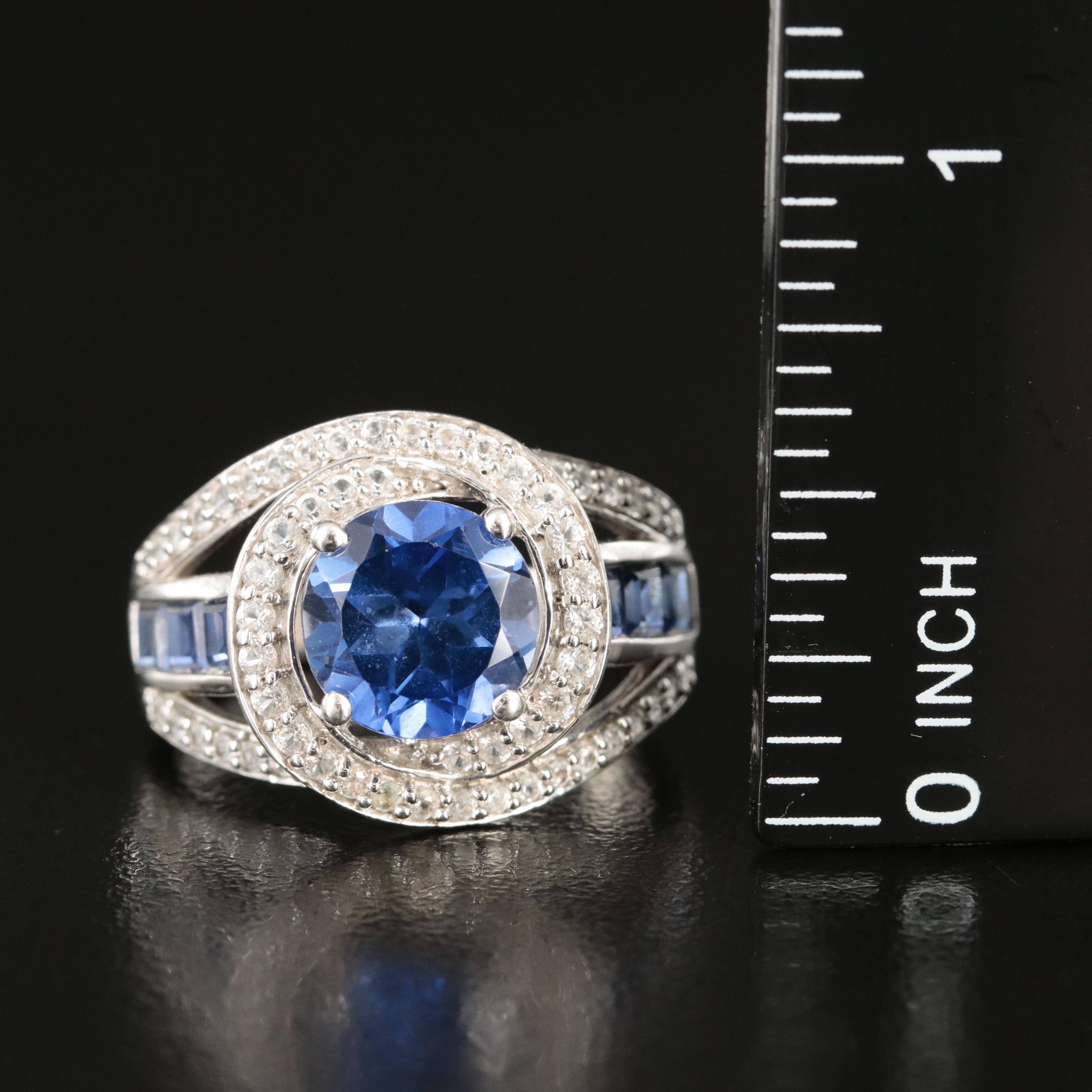 Sterling Sapphire Ring