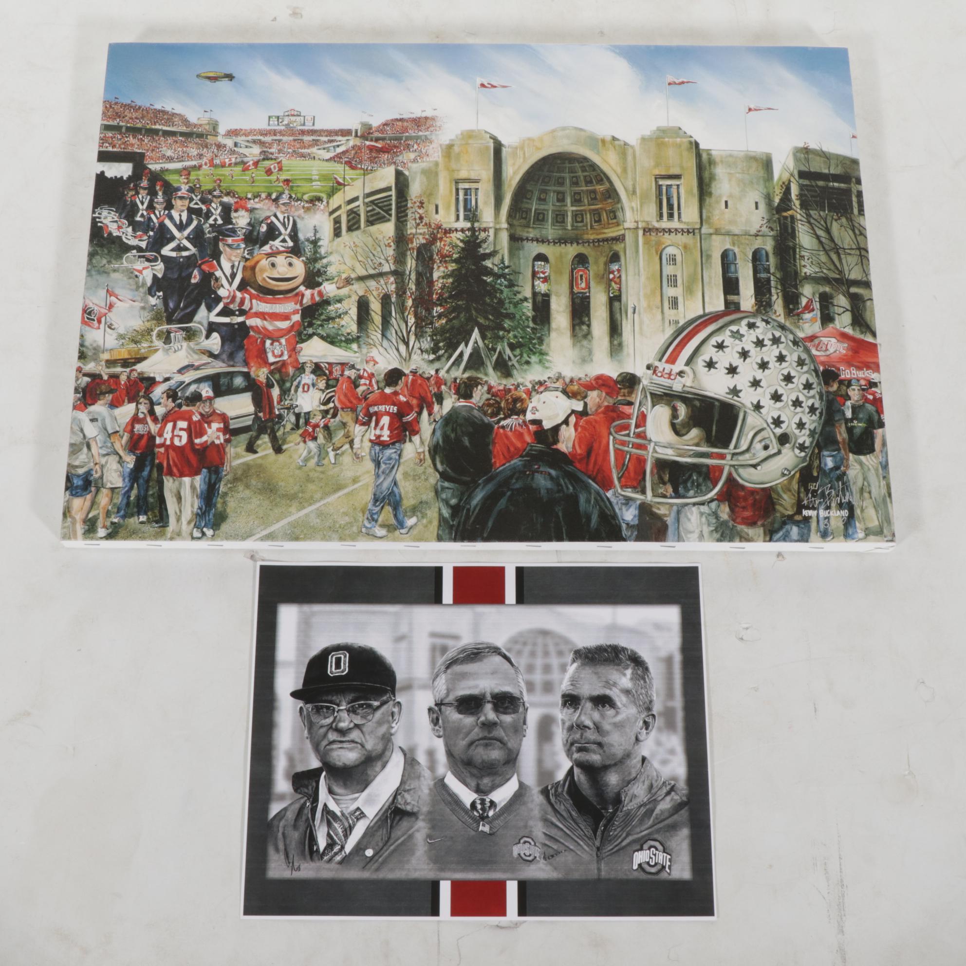 Ohio State Buckeyes Memorabilia Featuring Wall Hangings, Blankets, and More