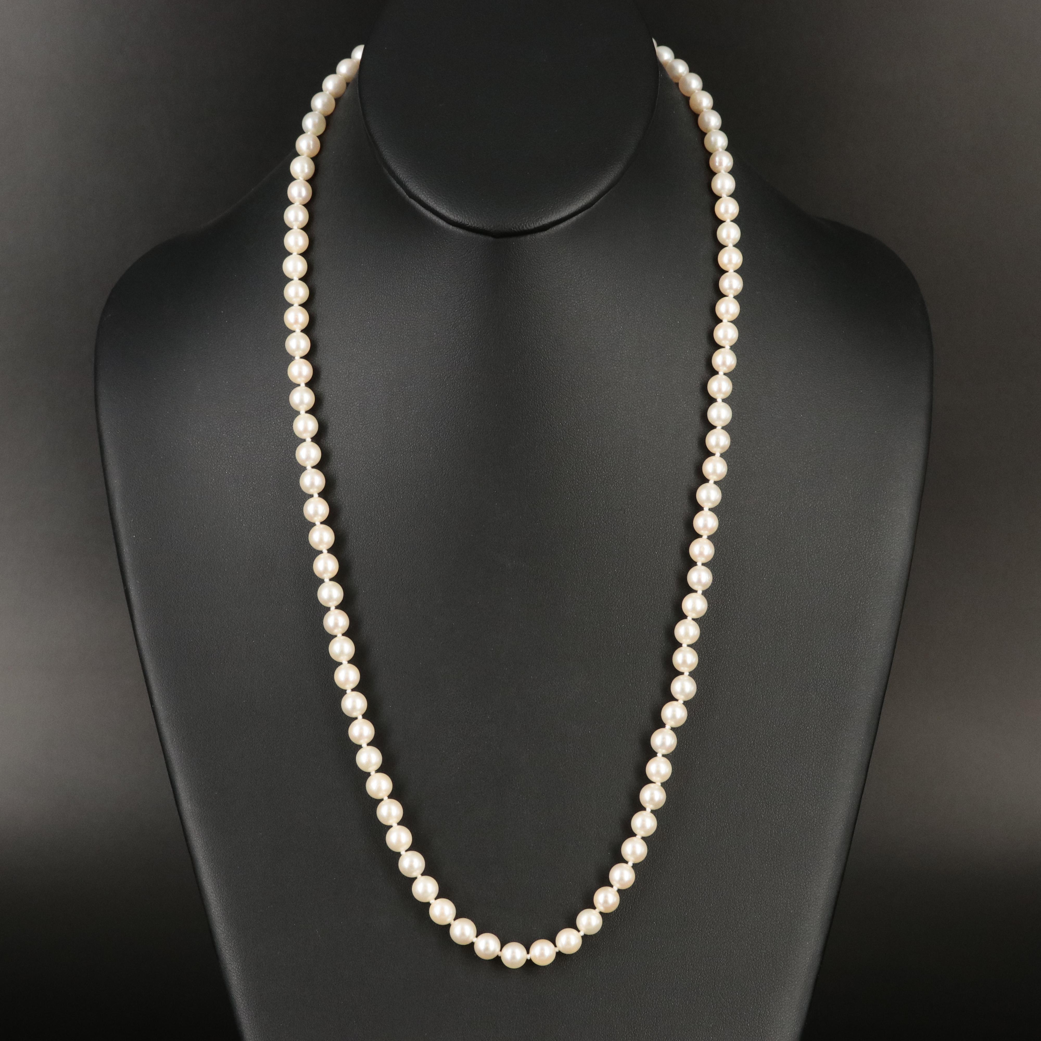 Mikimoto Pearl Necklace with 18K Clasp
