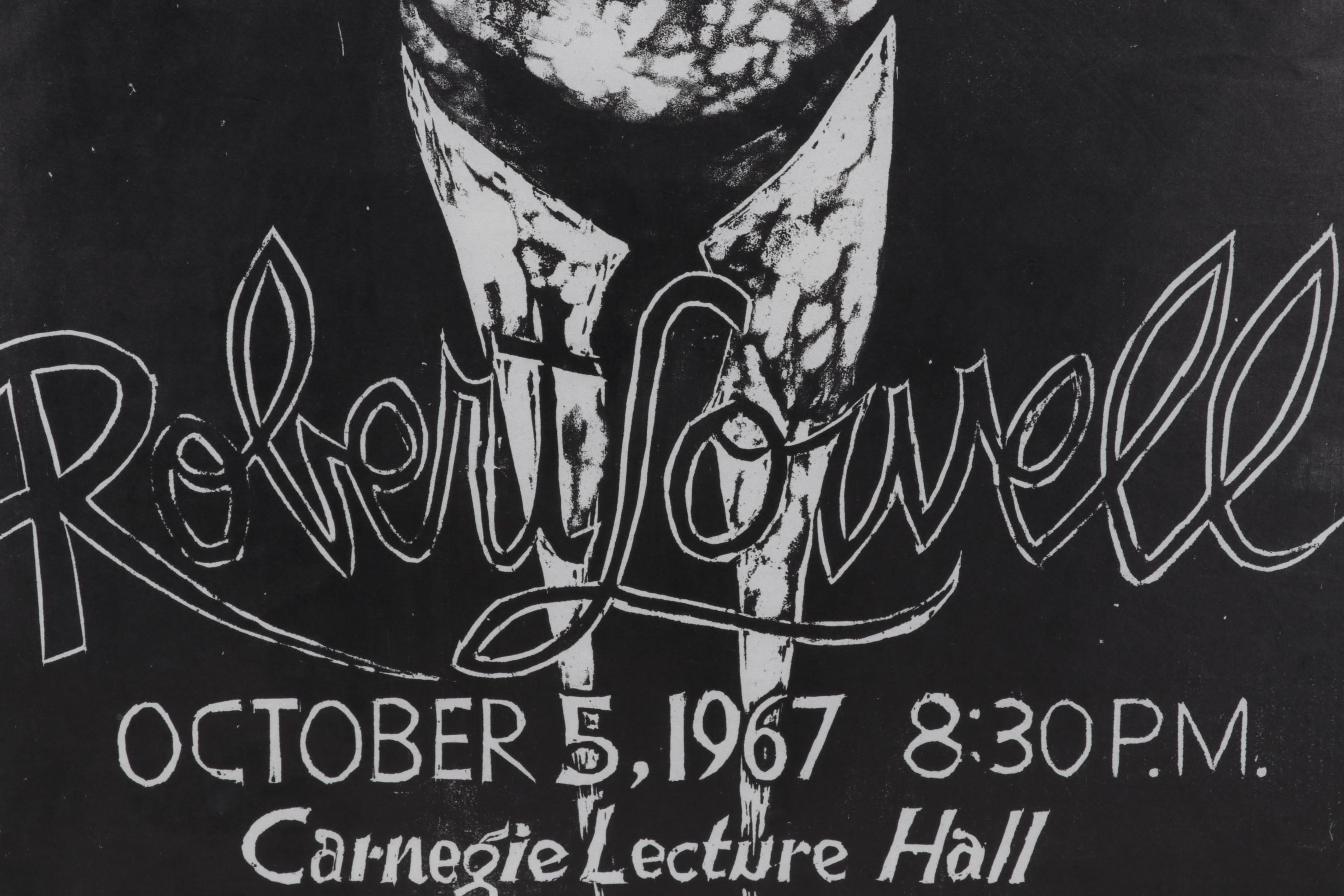 Sidney Chafetz Woodcut "Robert Lowell," 1967