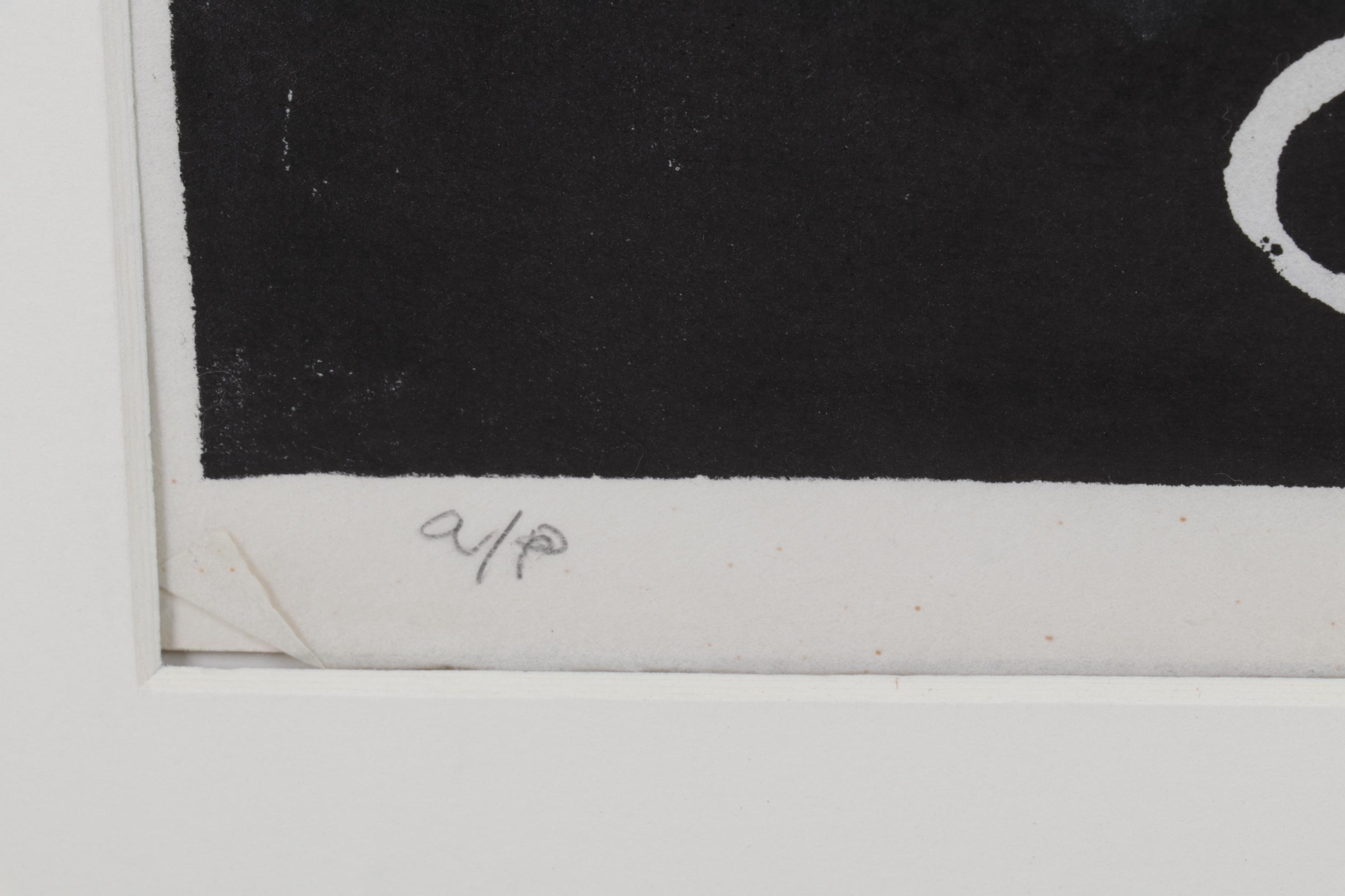 Sidney Chafetz Woodcut "Robert Lowell," 1967