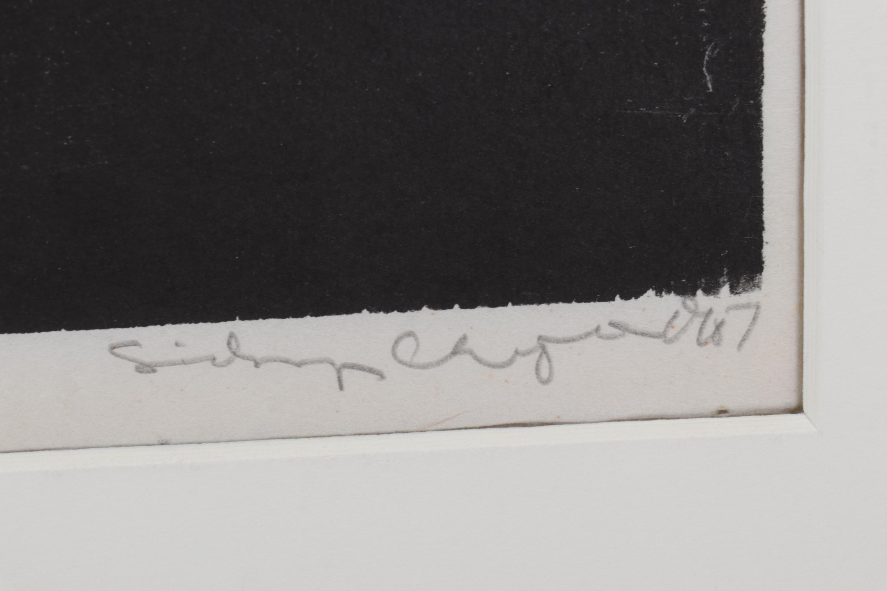 Sidney Chafetz Woodcut "Robert Lowell," 1967