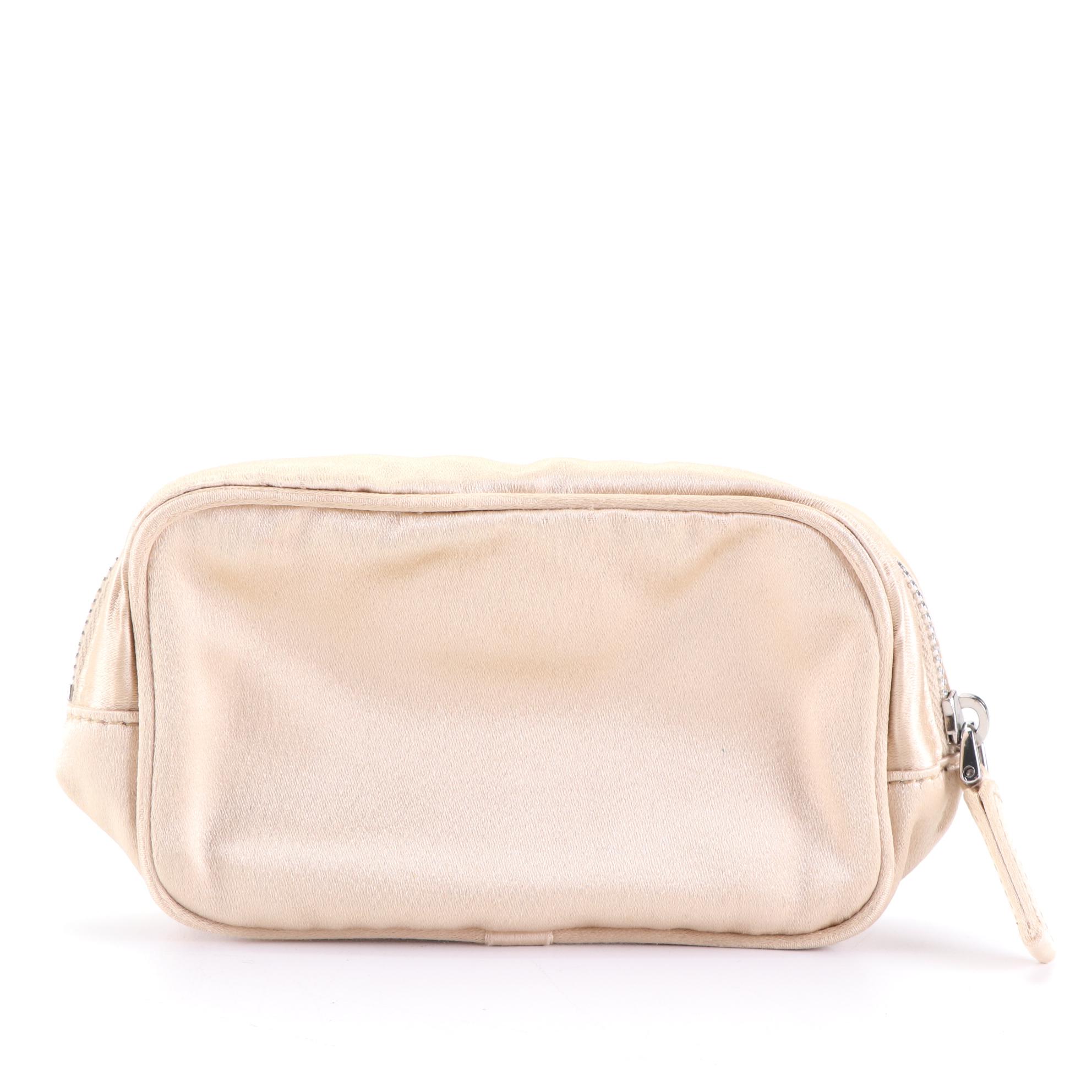 Prada Small Zip Pouch in Satin