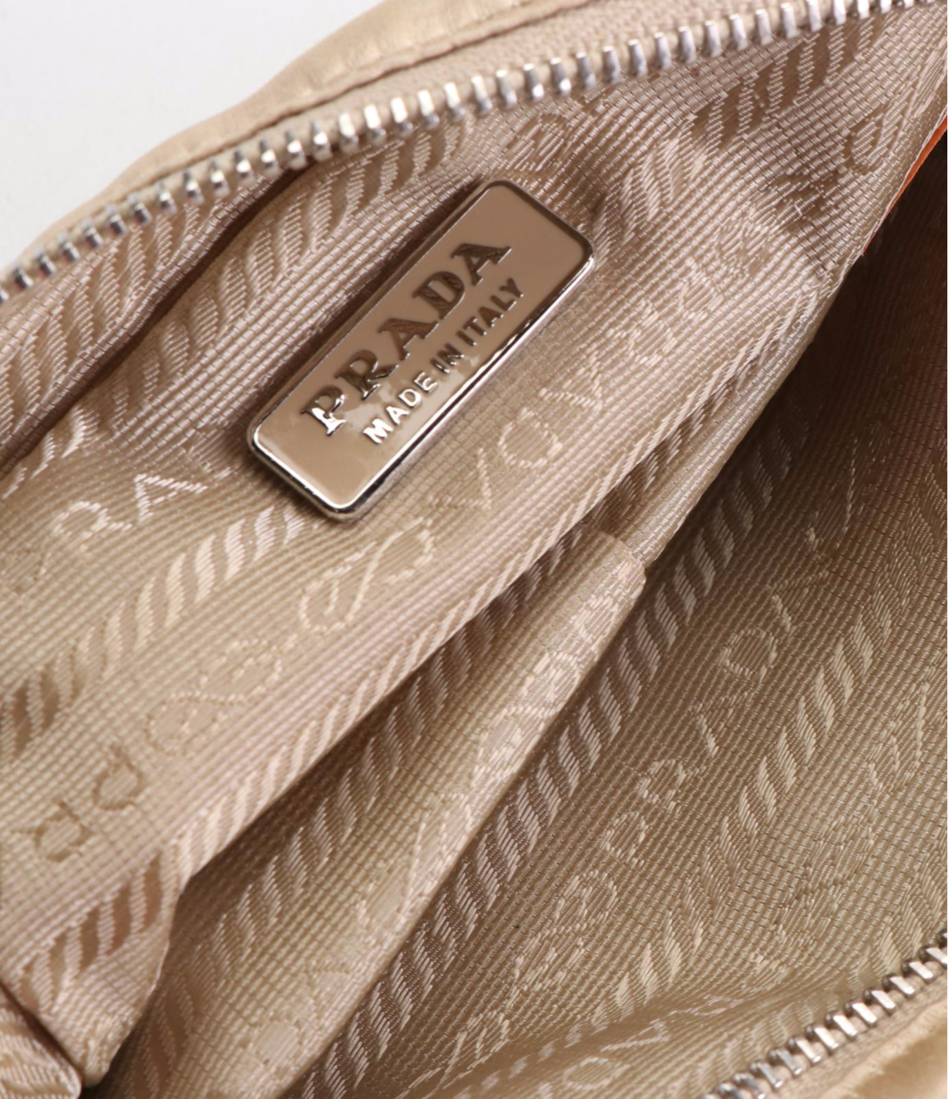 Prada Small Zip Pouch in Satin