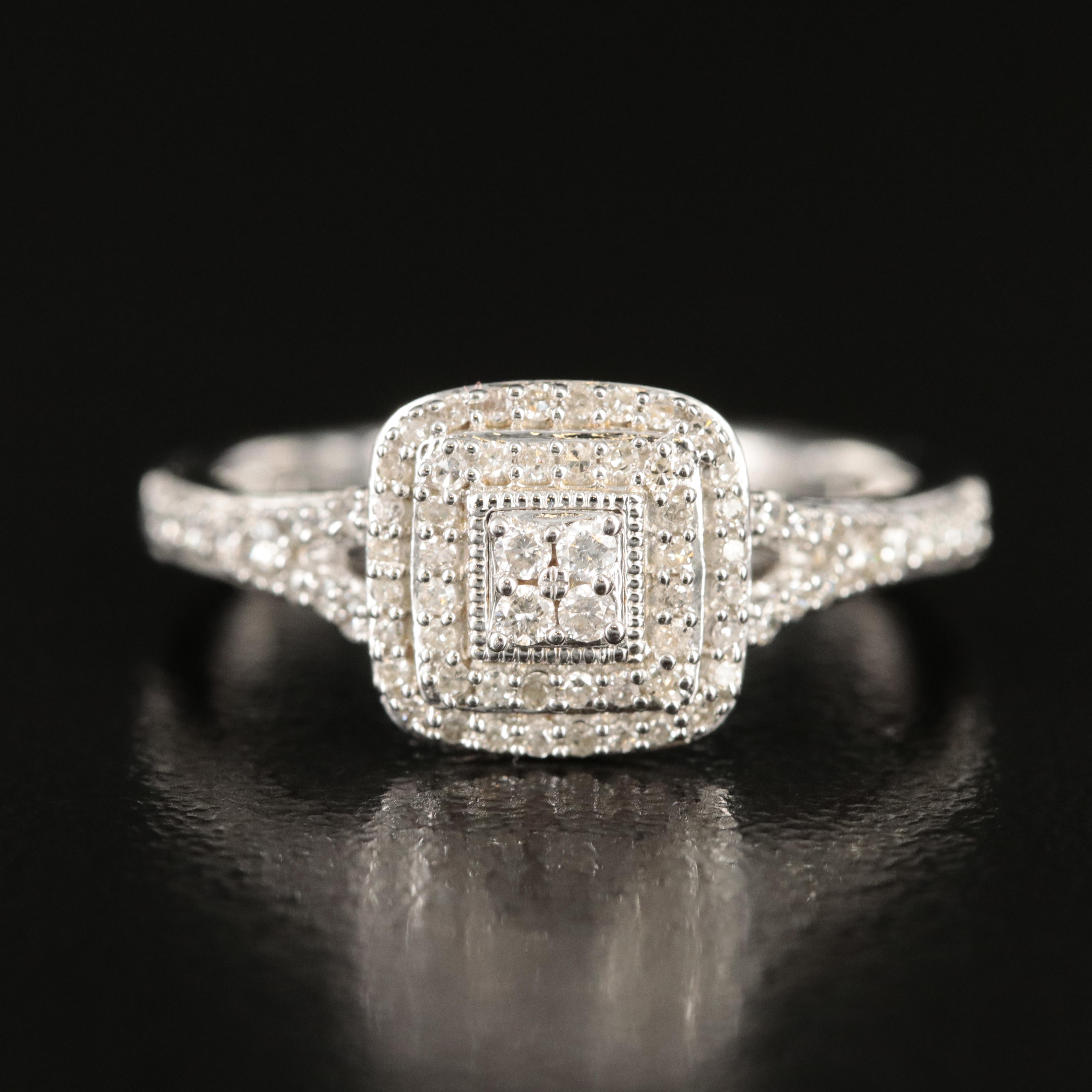 Hallmark Sterling Diamond Ring