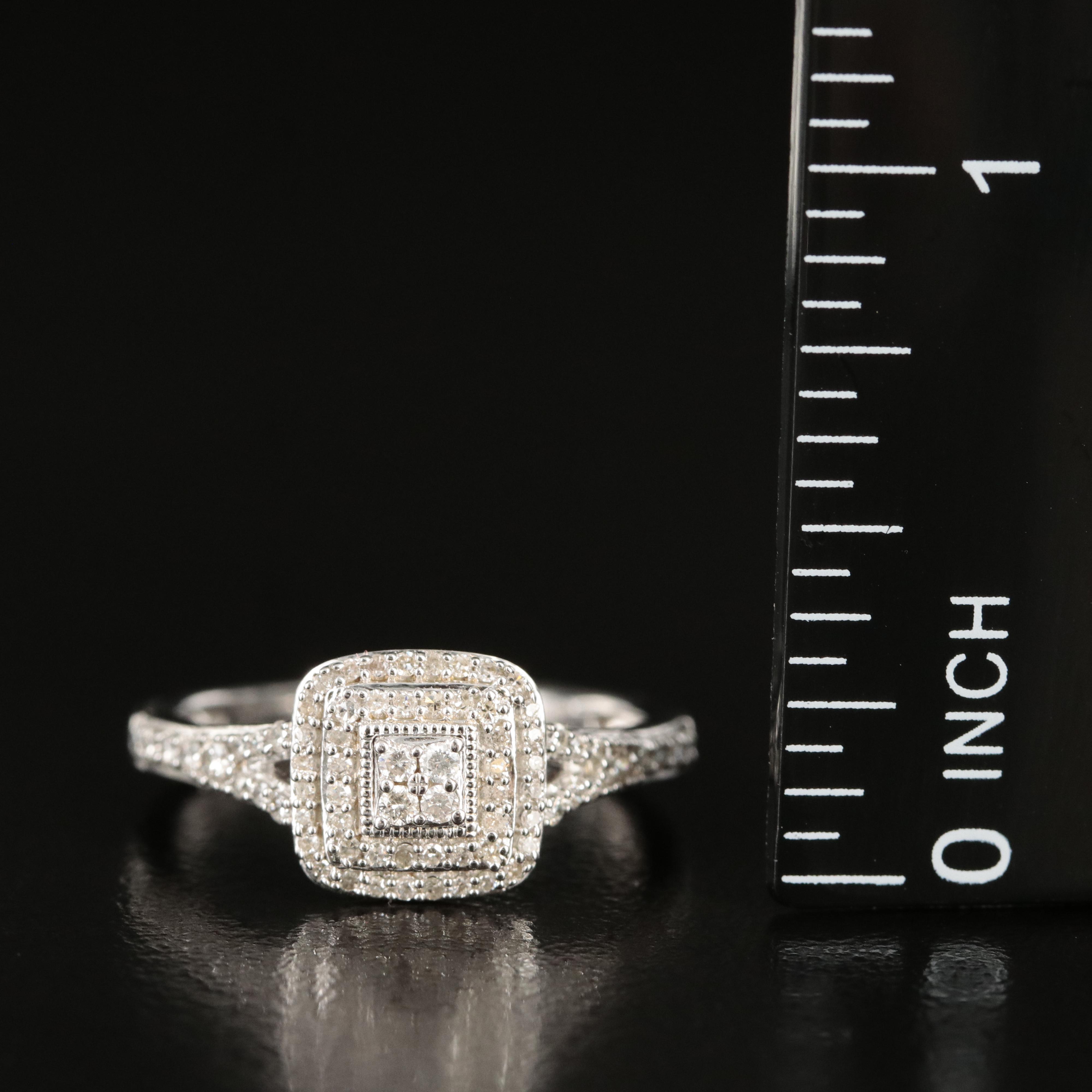 Hallmark Sterling Diamond Ring