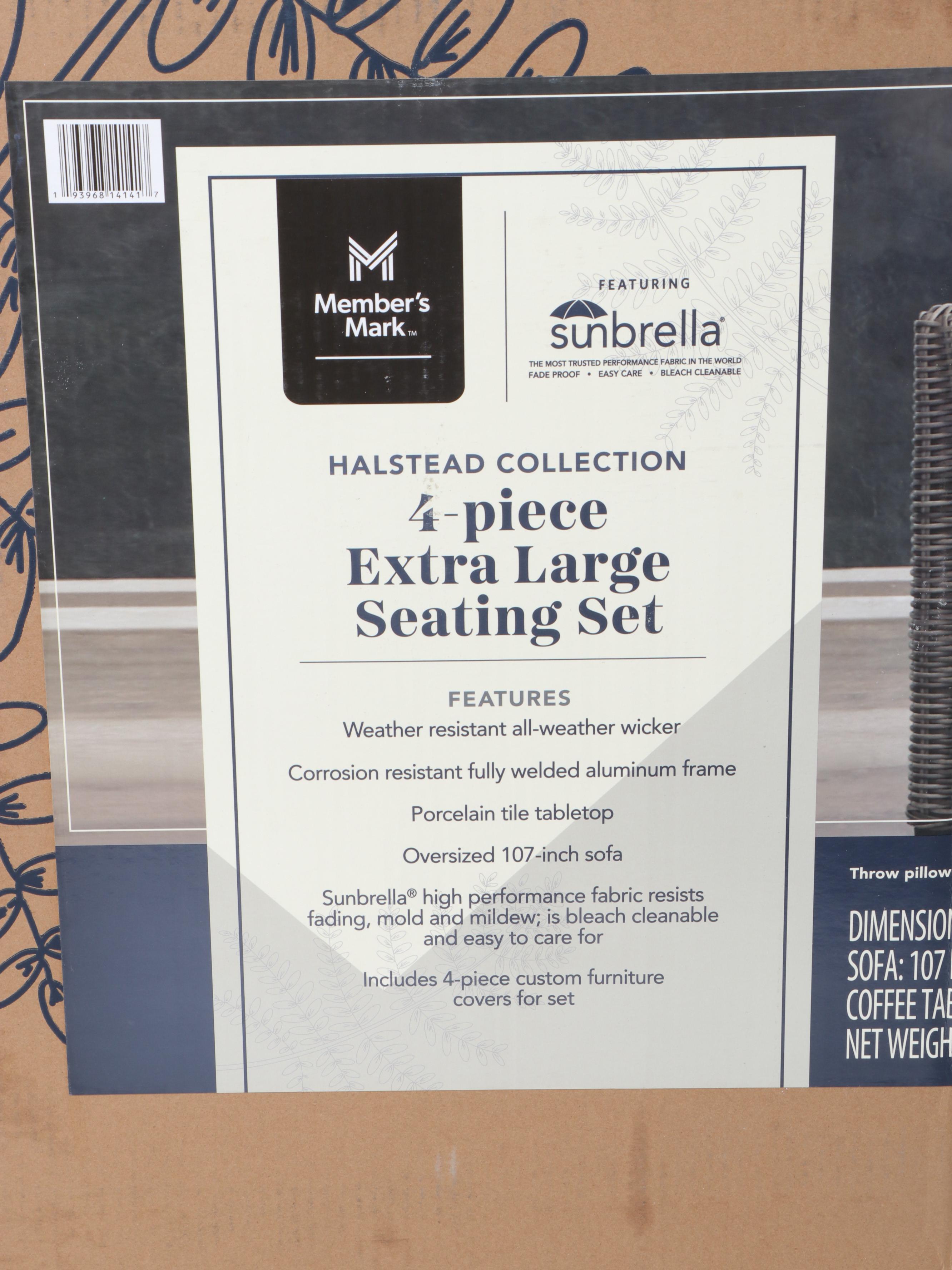 Member's Mark Halstead 4-Piece Seating Set