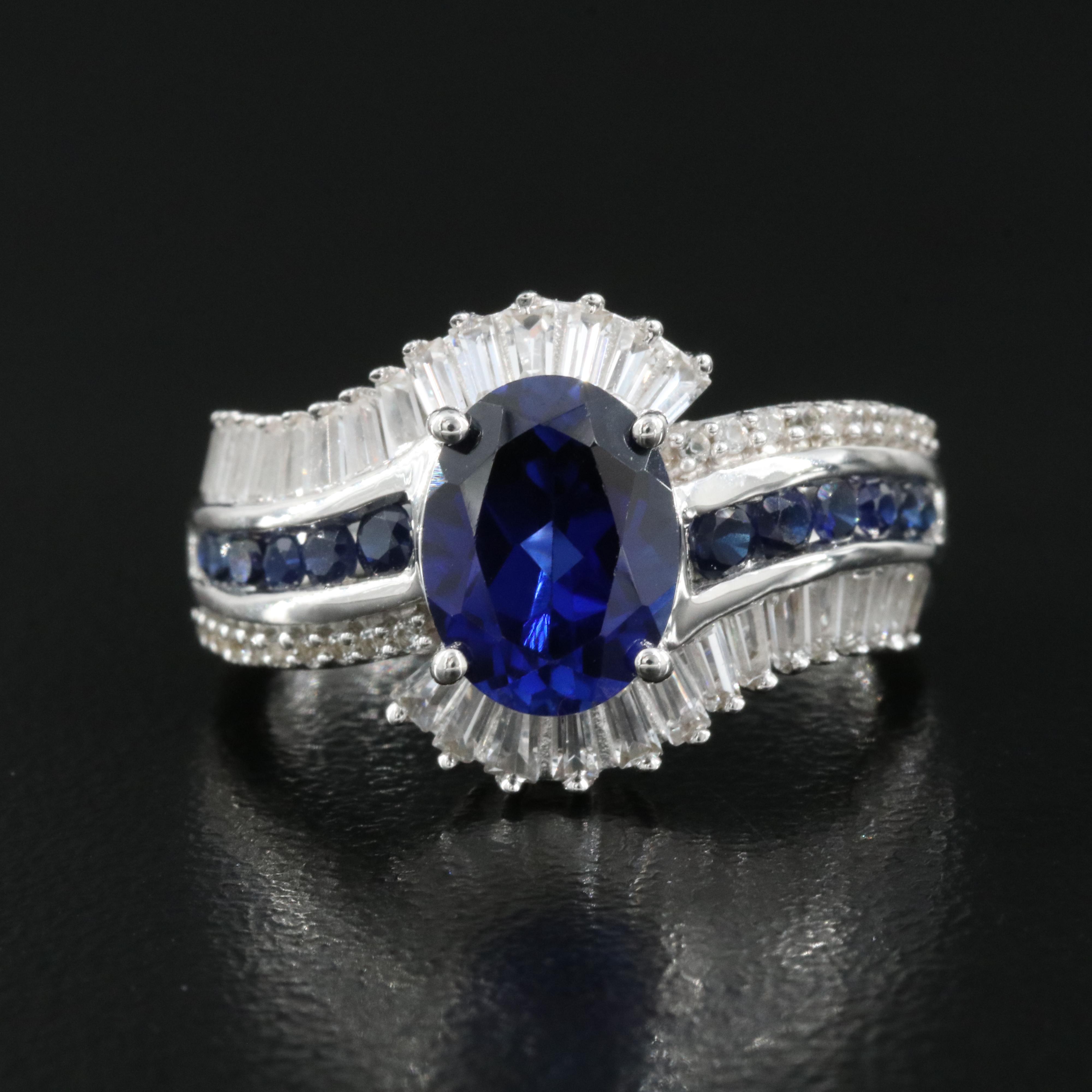 Sterling Sapphire Ring
