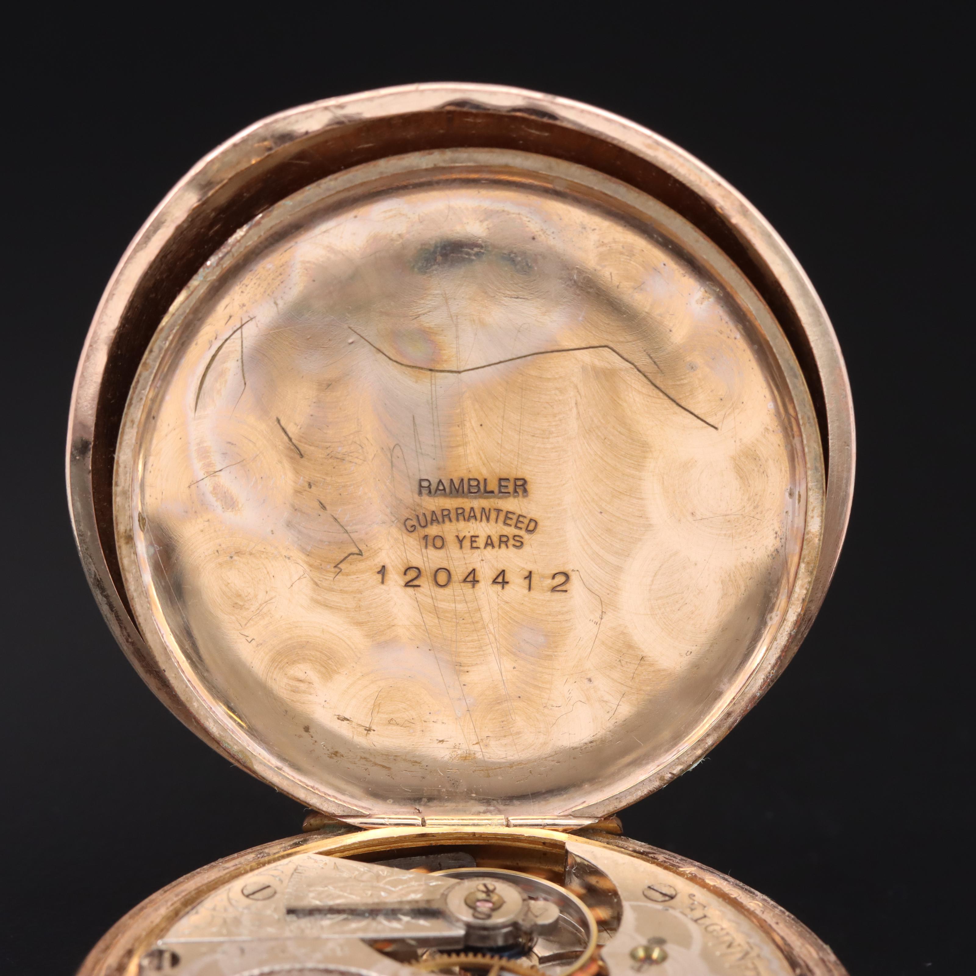 1905 Elgin Gold-Filled Hunting Case Pocket Watch