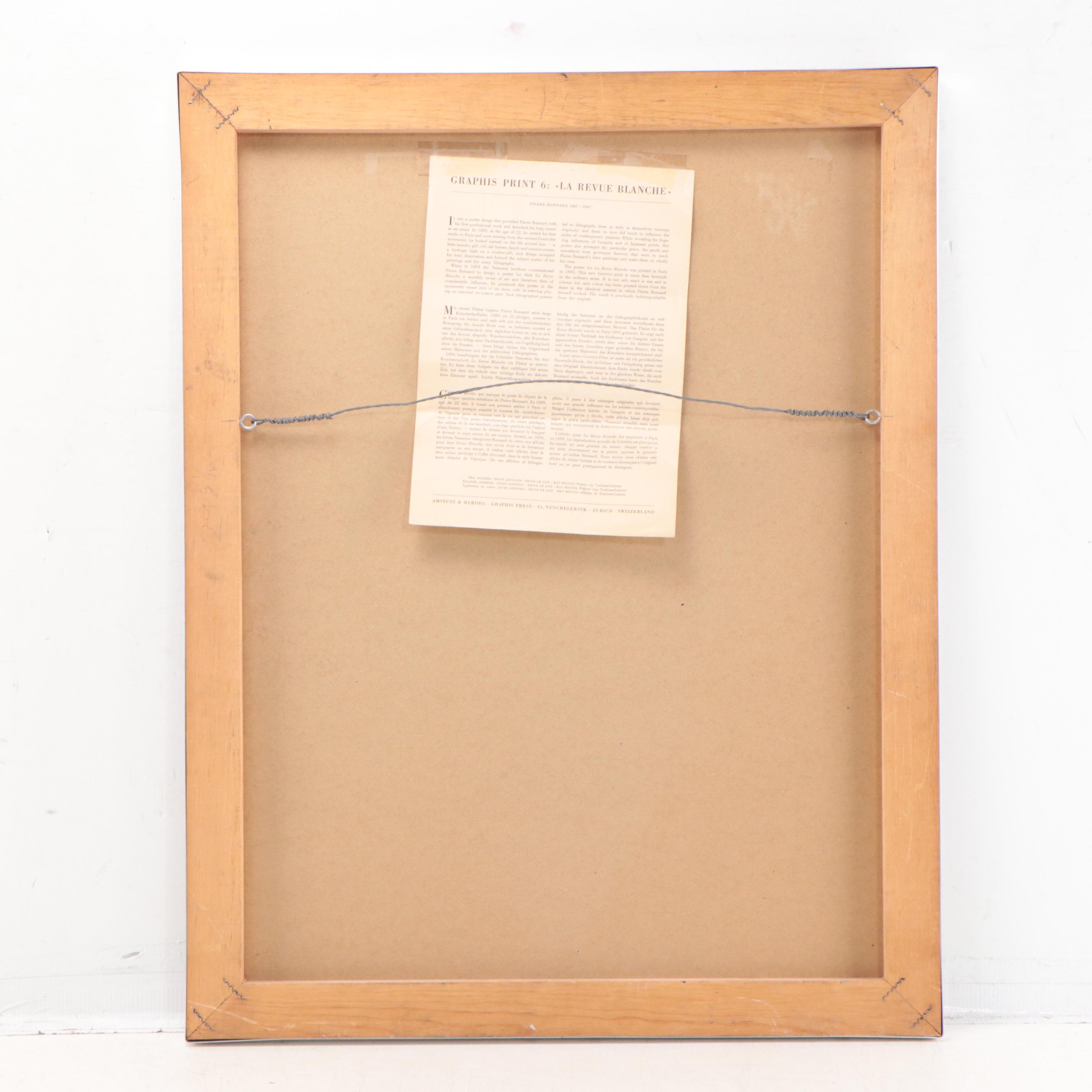 Lithograph After Pierre Bonnard "La Revue Blanche"