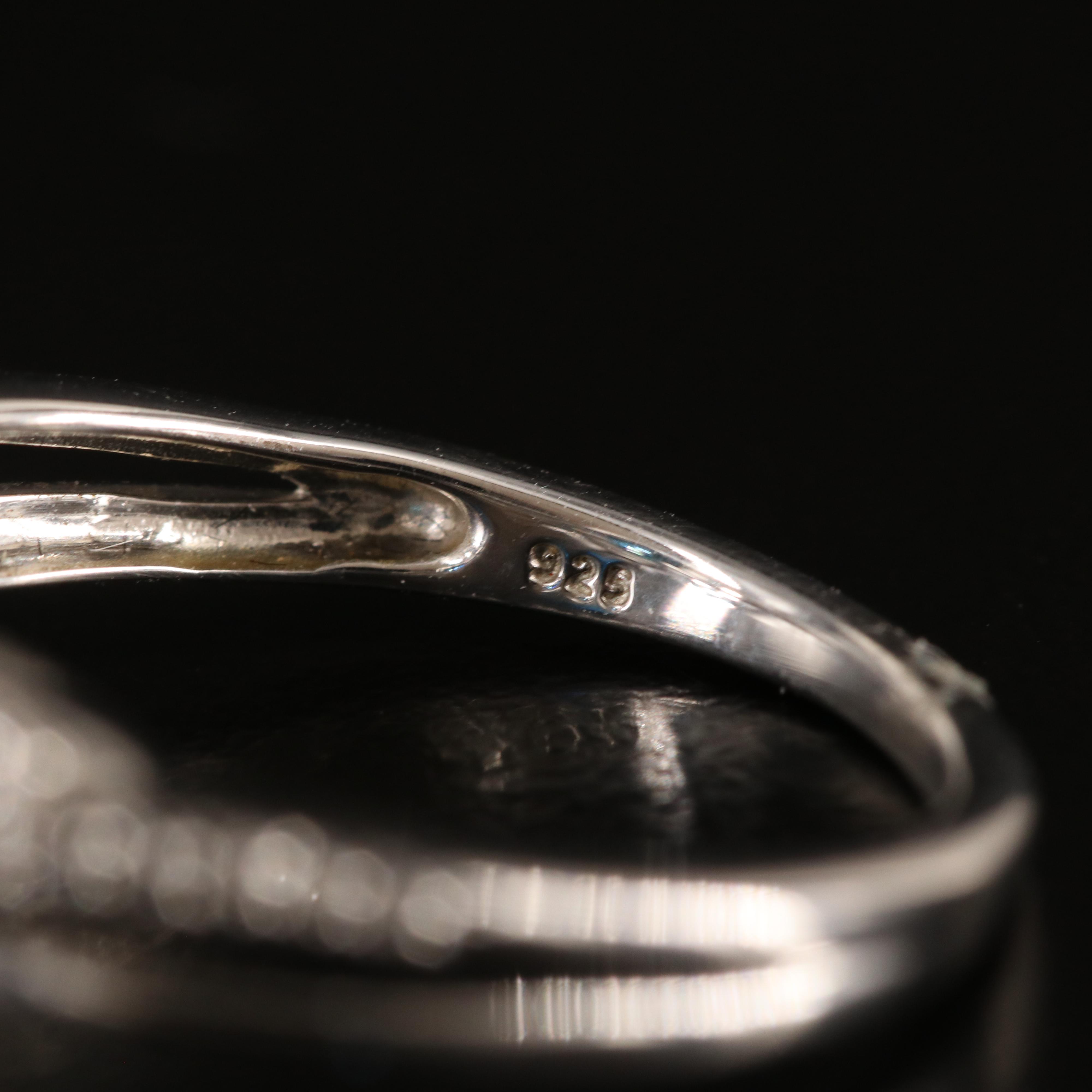 Sterling London, Swiss Blue and White Topaz Ring