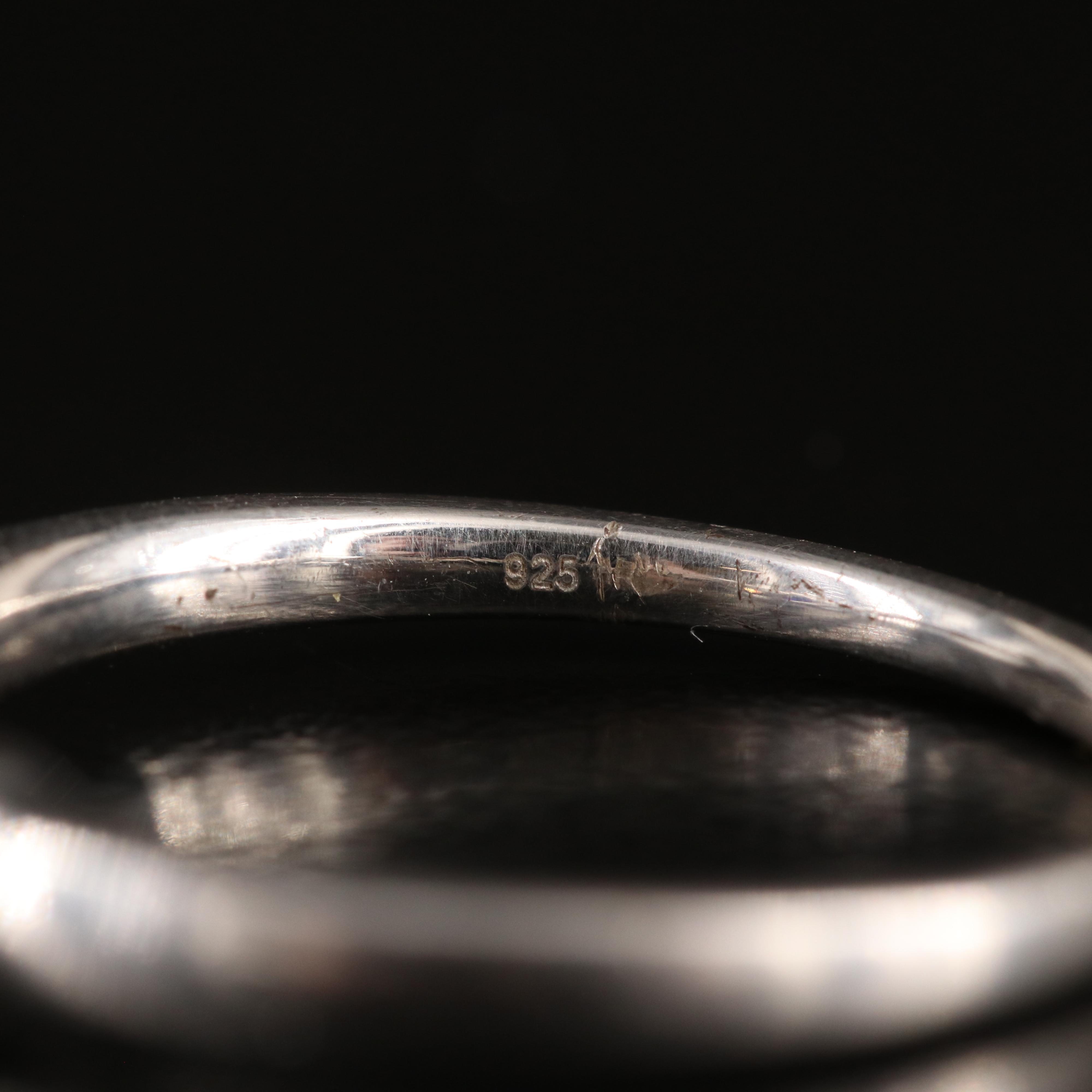 Sterling Sapphire and White Sapphire Band