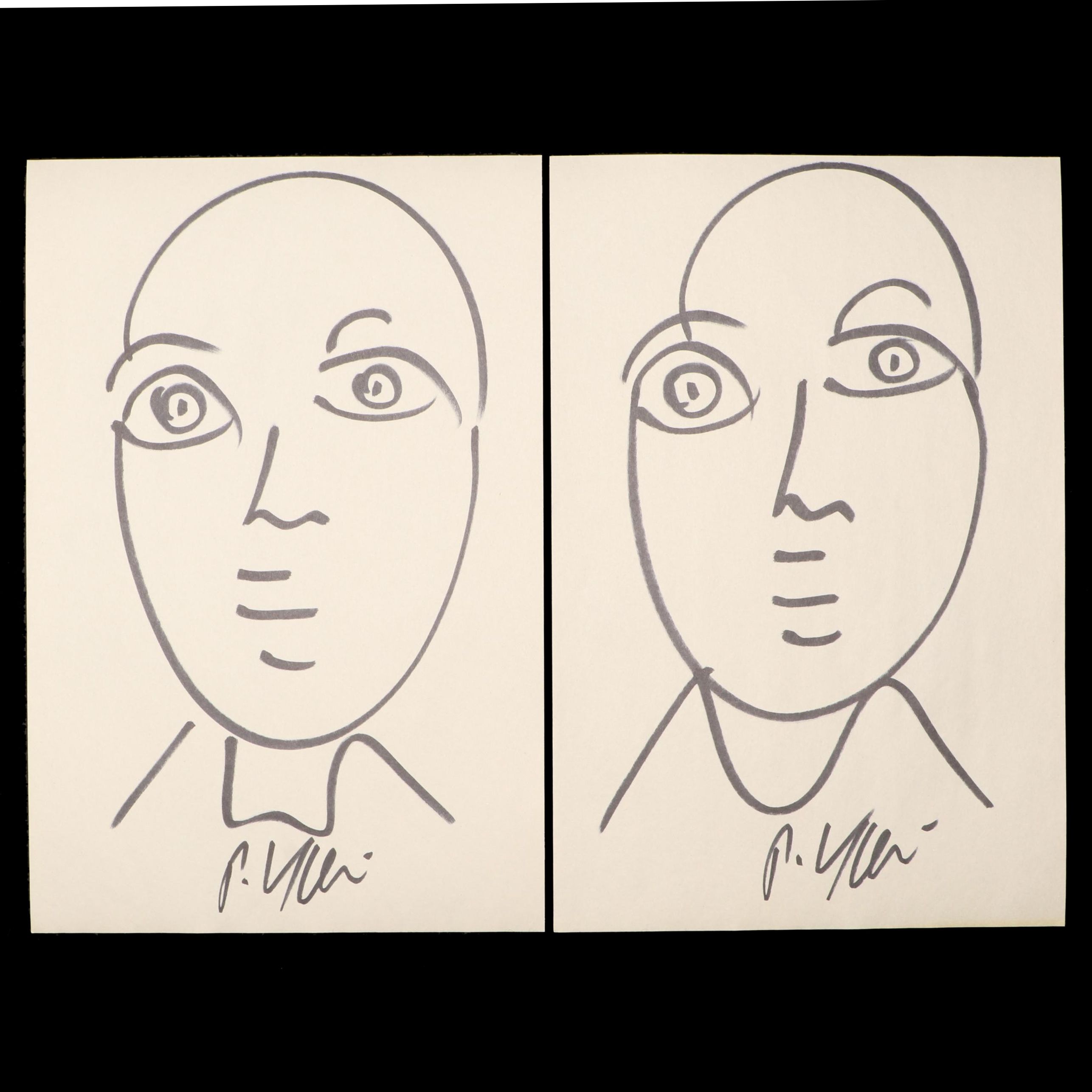 Peter Keil Abstract Ink Portraits