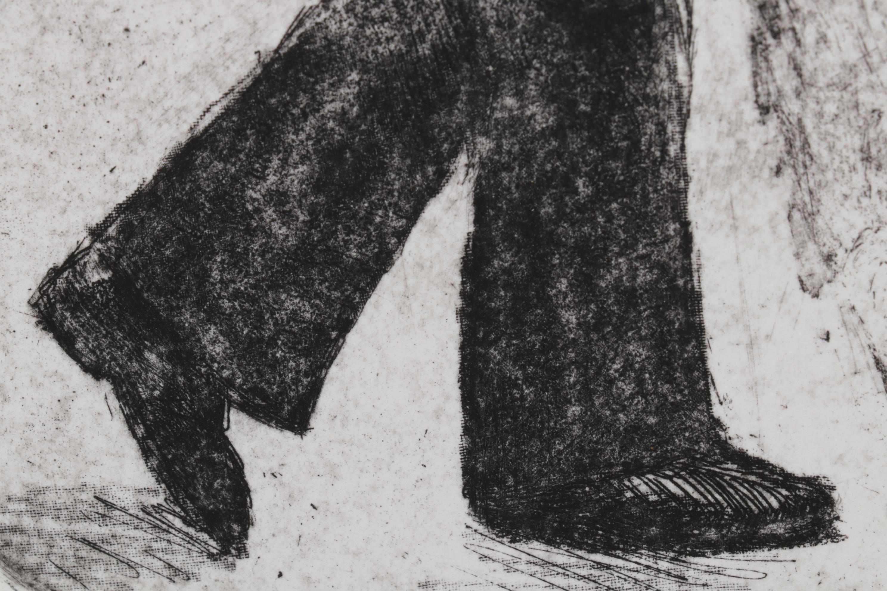 Sidney Chafetz Etching "Gary Snyder," 1987