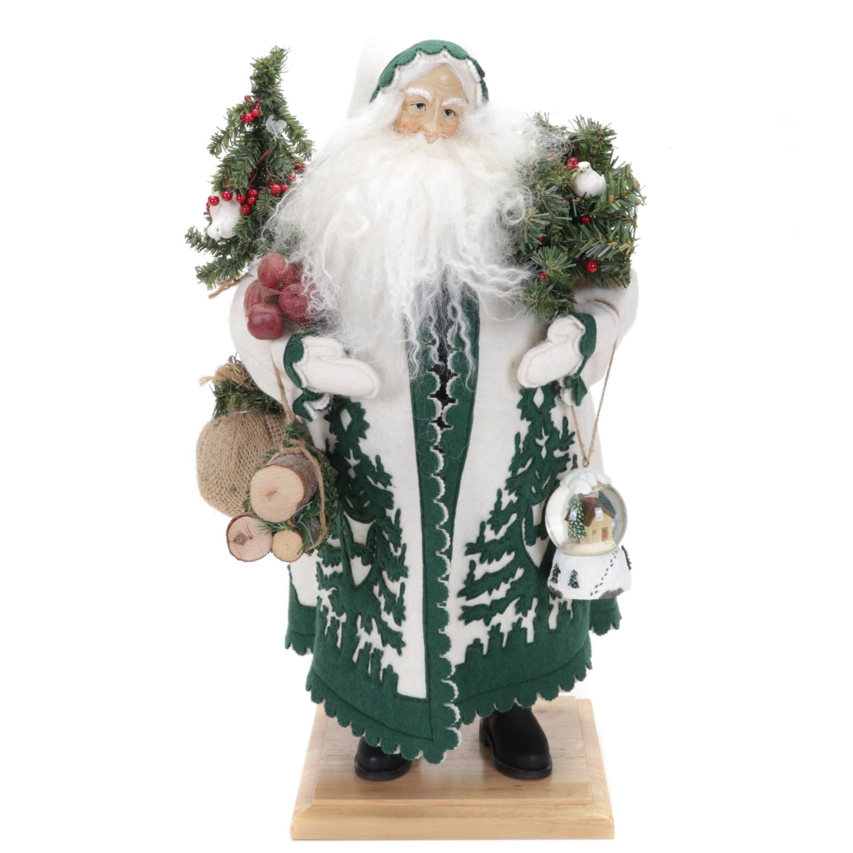 Lynn Haney Collection "Oh Christmas Tree ... " Santa Figurine, 2001