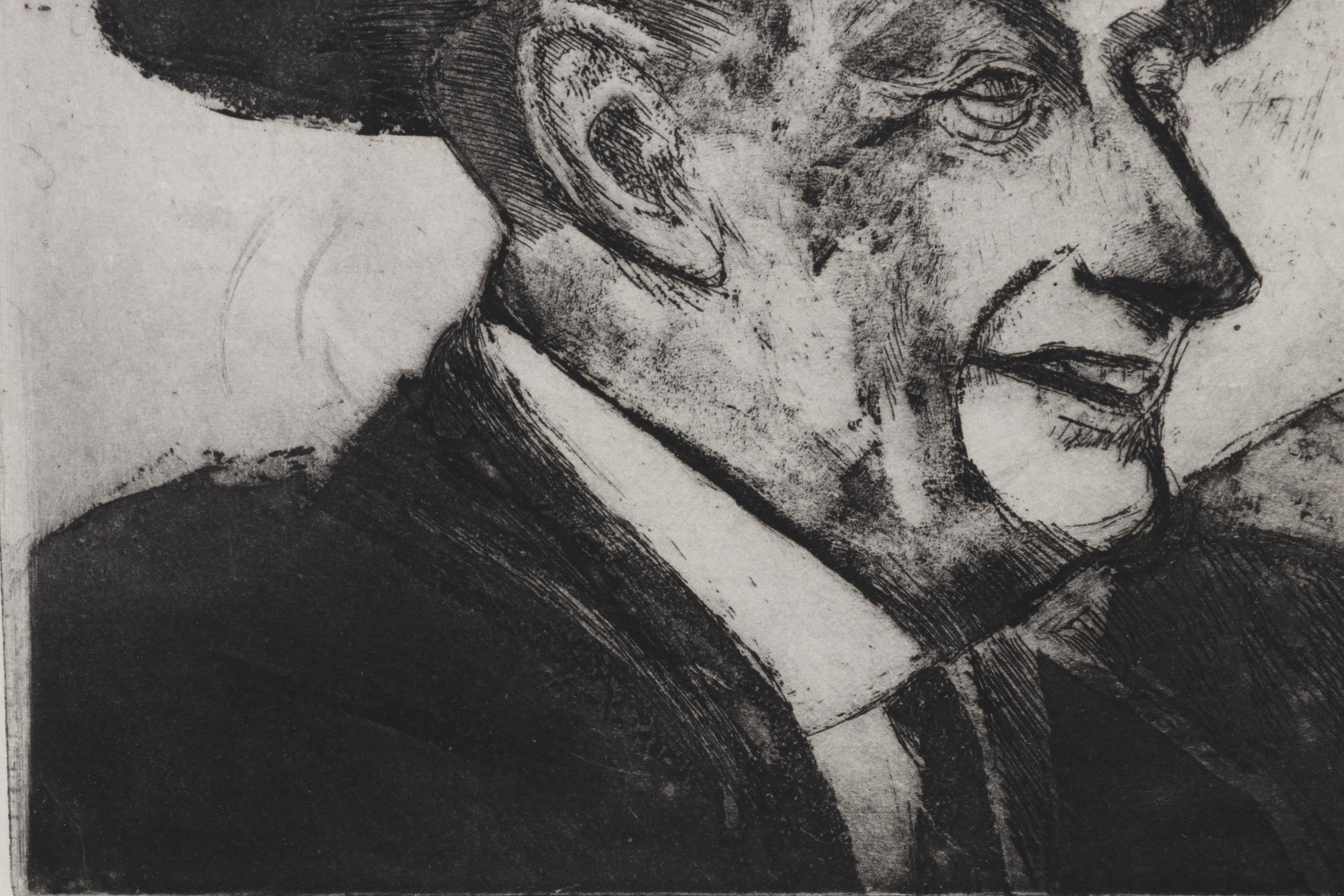 Sidney Chafetz Etching With Aquatint "Worthy Recipients," Circa 1968